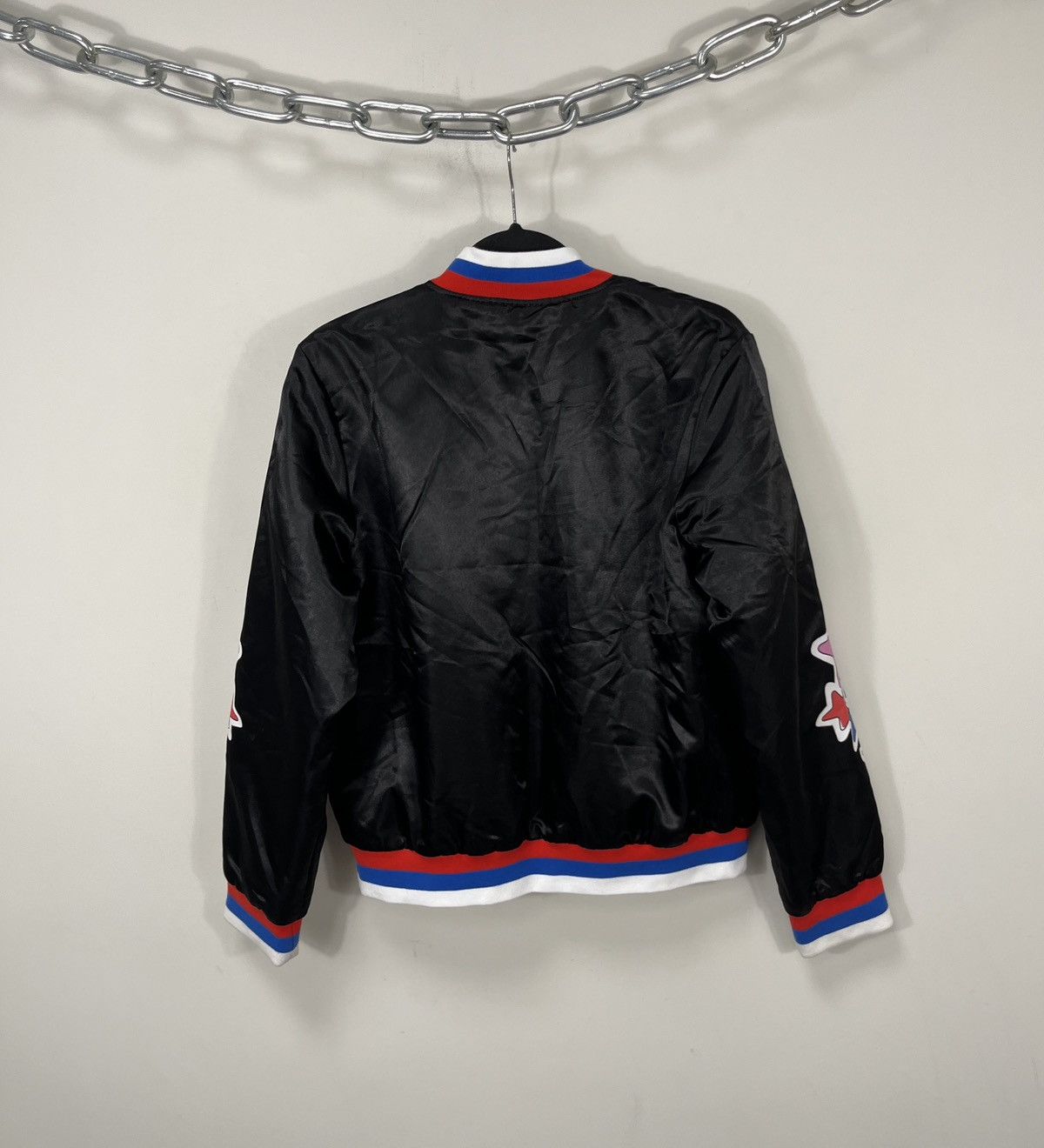Other Stella McCartney Women’s Big Logo Black Luxury Bomber Jacket Size XS / US 0-2 / IT 36-38 - 16 Thumbnail