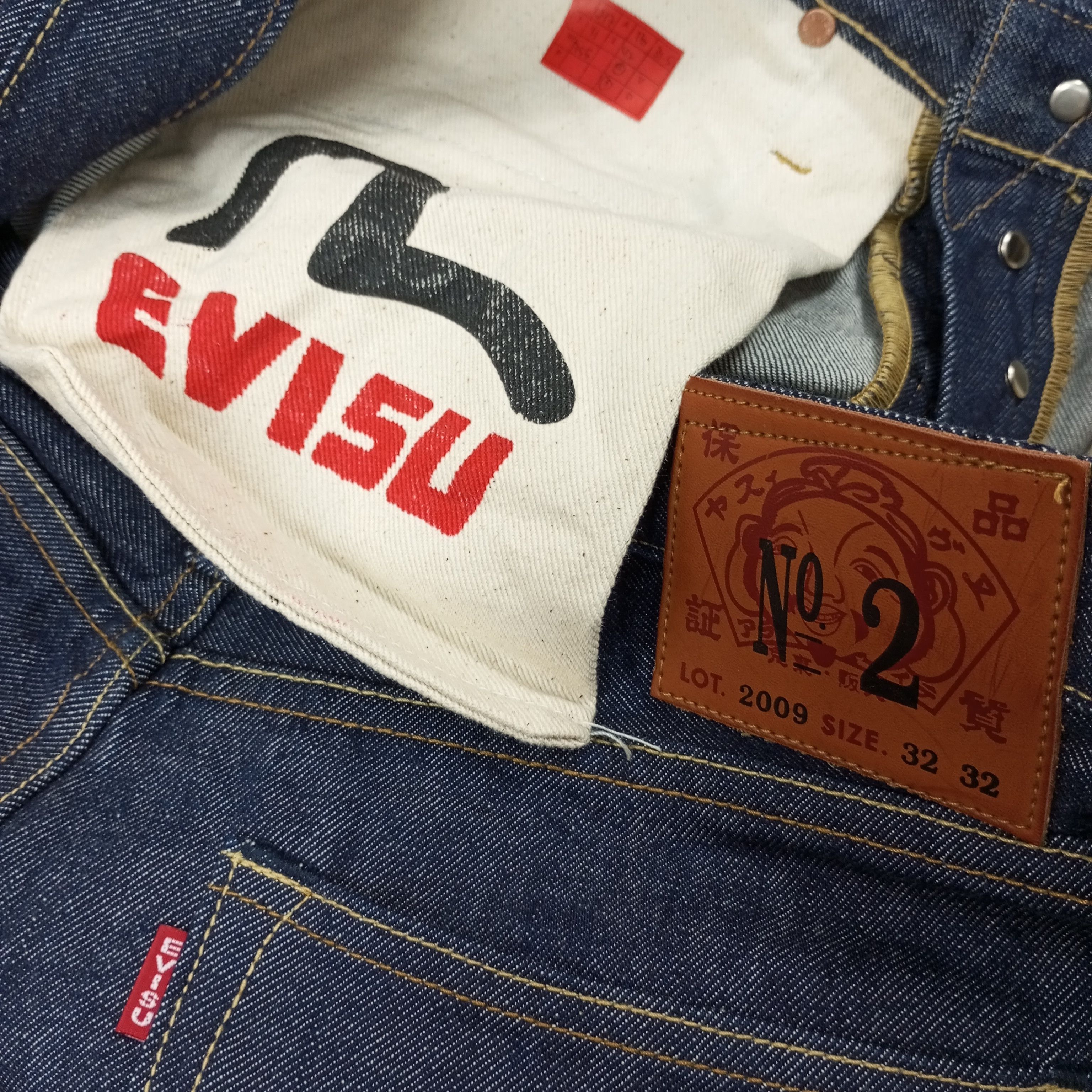 Japanese Brand × Vintage Evisu Japanese Brand Custom Daicock Jeans c217n11 Size US 32 / EU 48 - 15 Thumbnail