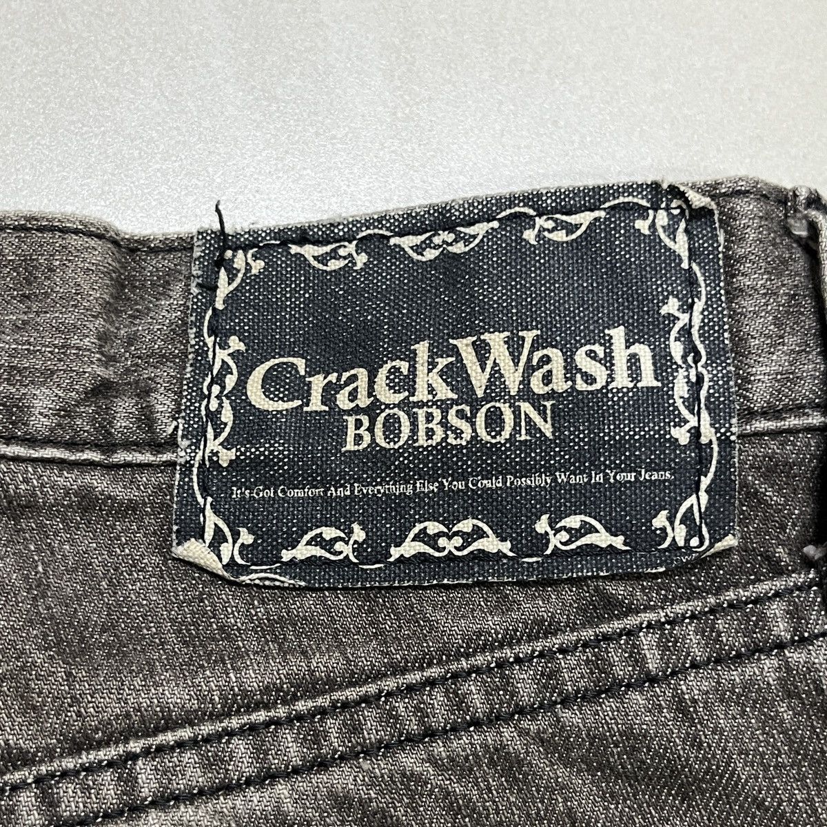 If Six Was Nine × Japanese Brand Vintage Crack Wash Rust Bobson Baggy Jeans Size US 35 - 12 Thumbnail