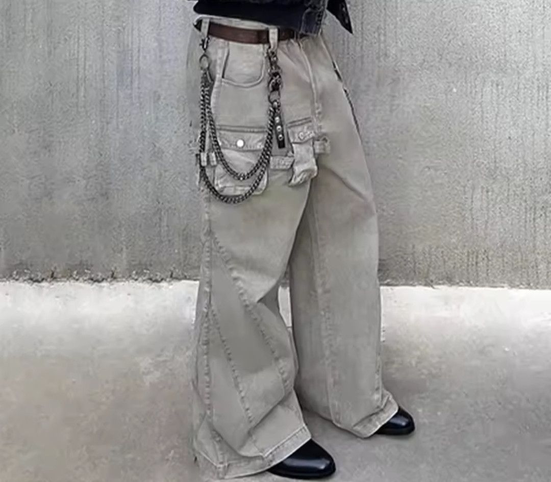 Japanese Brand × Jean 3 Dimensions Pocket Patchwork Cargo Jeans Size US 32 / EU 48 - 1 Thumbnail