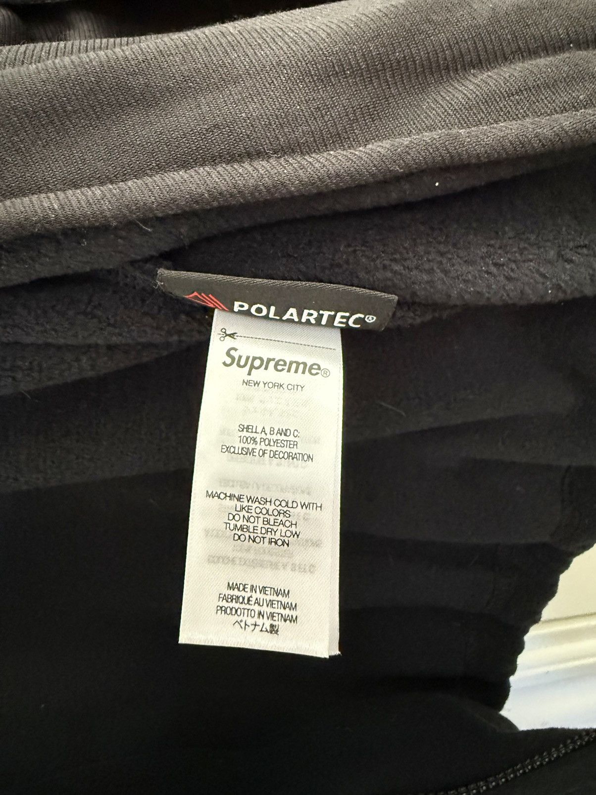Supreme Supreme polartec zipup jacket (BLACK) FW23 Size US M / EU 48-50 / 2 - 8 Thumbnail