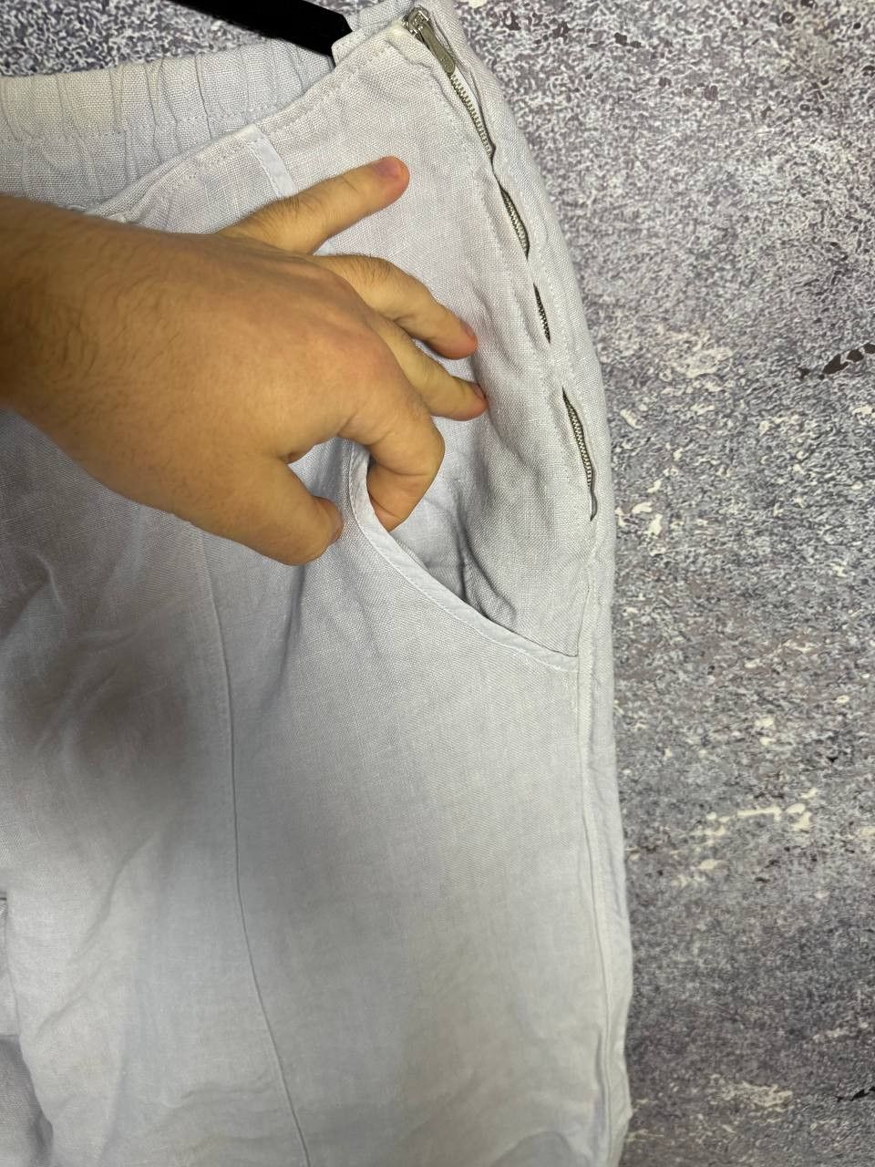 Japanese Brand × OSKA Vintage Japanese OSKA Linen Big Pants Buggy Style Size 32" / US 10 / IT 46 - 14 Thumbnail