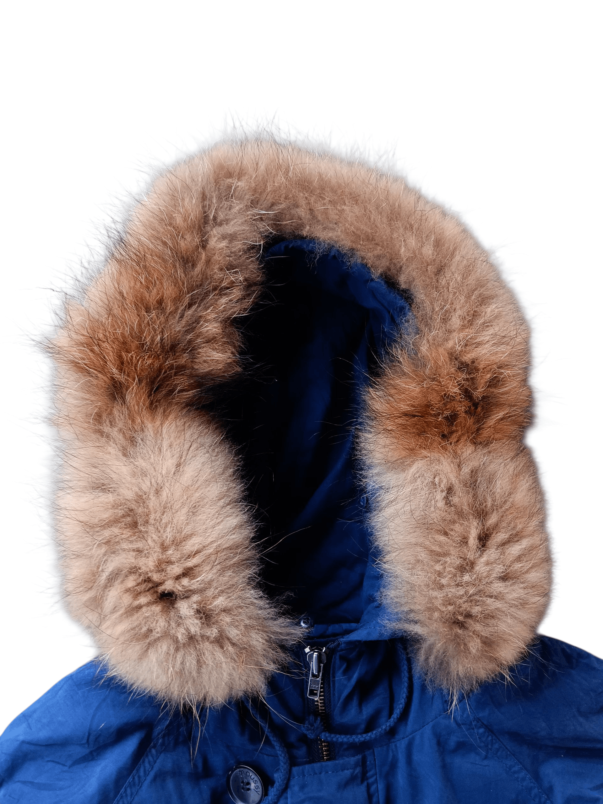 Japanese Brand 2000's moussy real fur hoodie bomber jacket Size US M / EU 48-50 / 2 - 9 Thumbnail