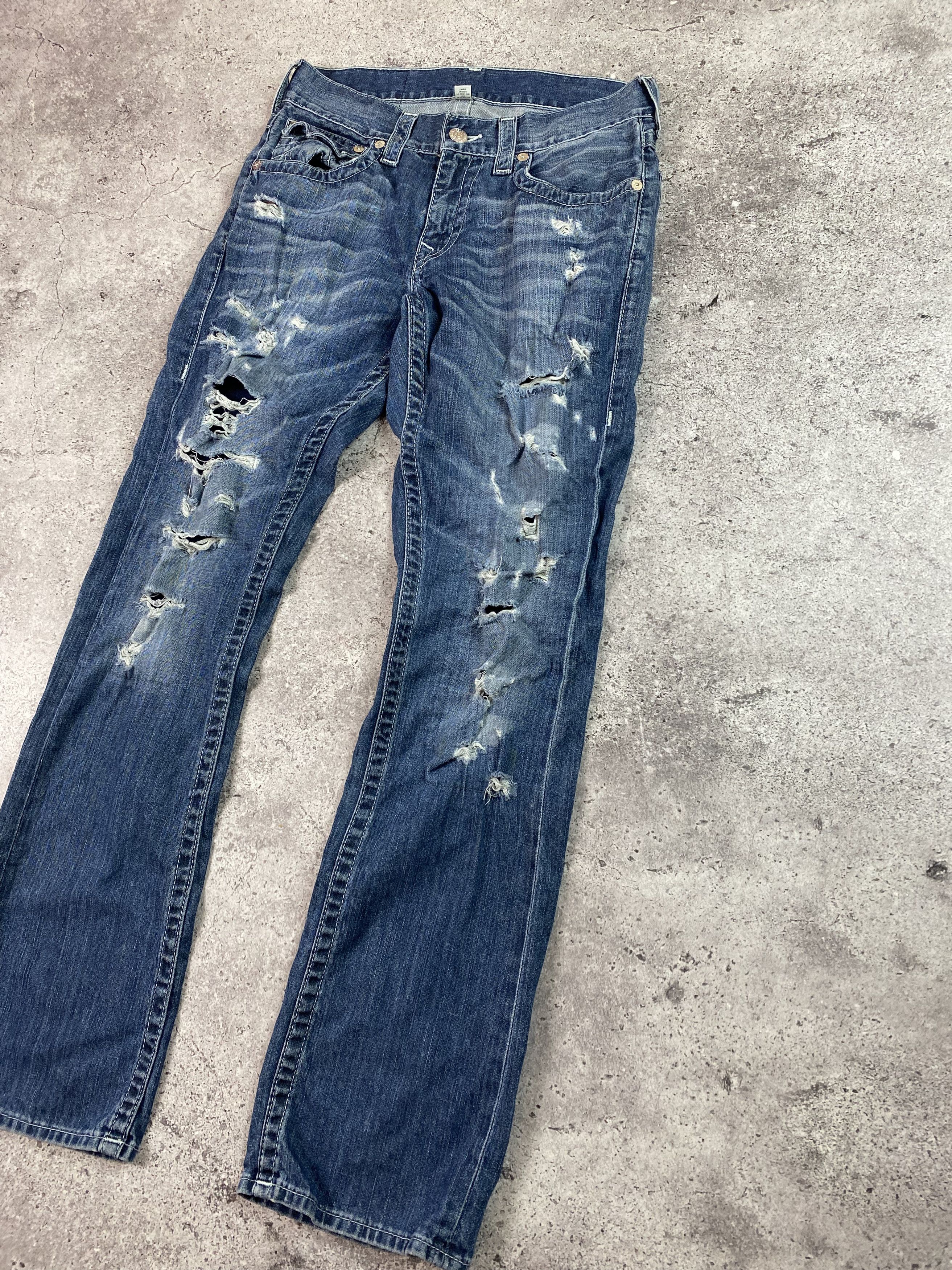 Japanese Brand × True Religion Vintage True Religion Distressed Jeans Flair Size 31 Size US 31 - 3 Thumbnail