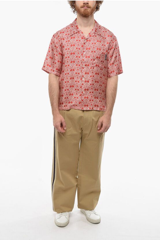 Palm Angels o1y0325 Patterned Shirt in Red/White Size US S / EU 44-46 / 1 - 4 Thumbnail