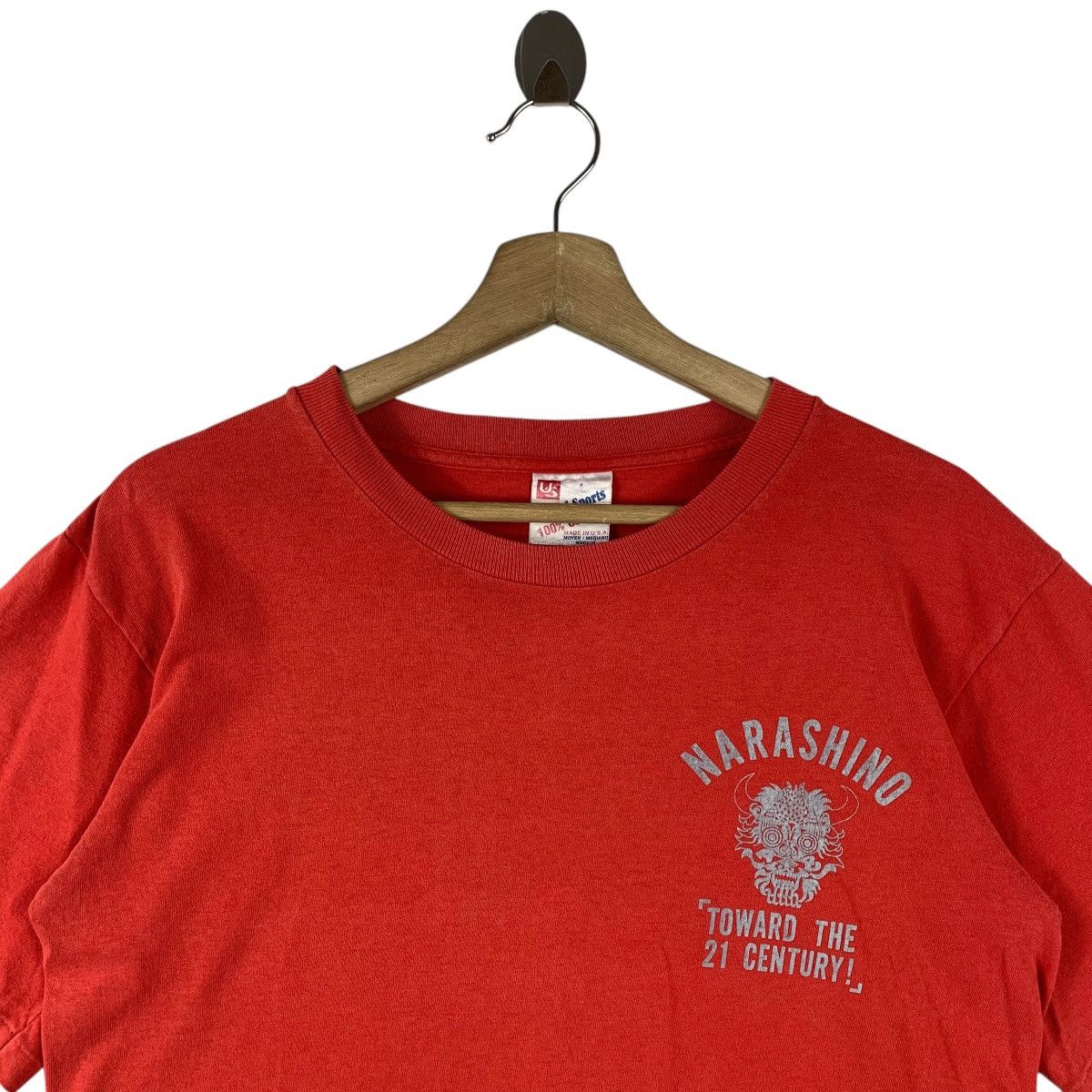 Japanese Brand × Vintage Vintage NARASHINO towards the 21 century spellout tee Size US M / EU 48-50 / 2 - 3 Thumbnail