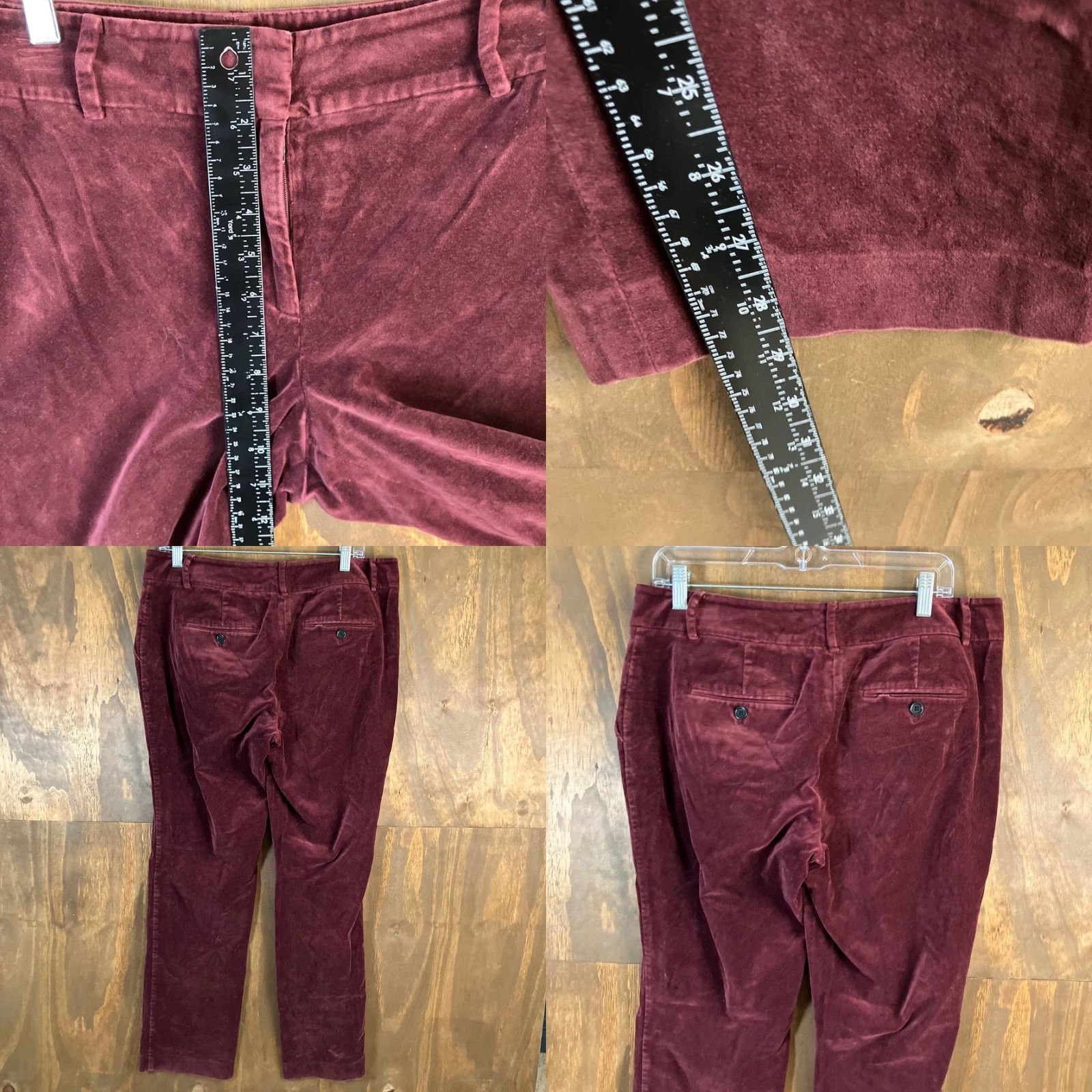 Ann Taylor **Womens Ann Taylor Red Velvet Pants High Rise Stretch 10** User: **Ann Taylor Womens Red Velvet Pants High Rise Stretch Size 10** Size 24" / US 00 / IT 34 - 8 Thumbnail