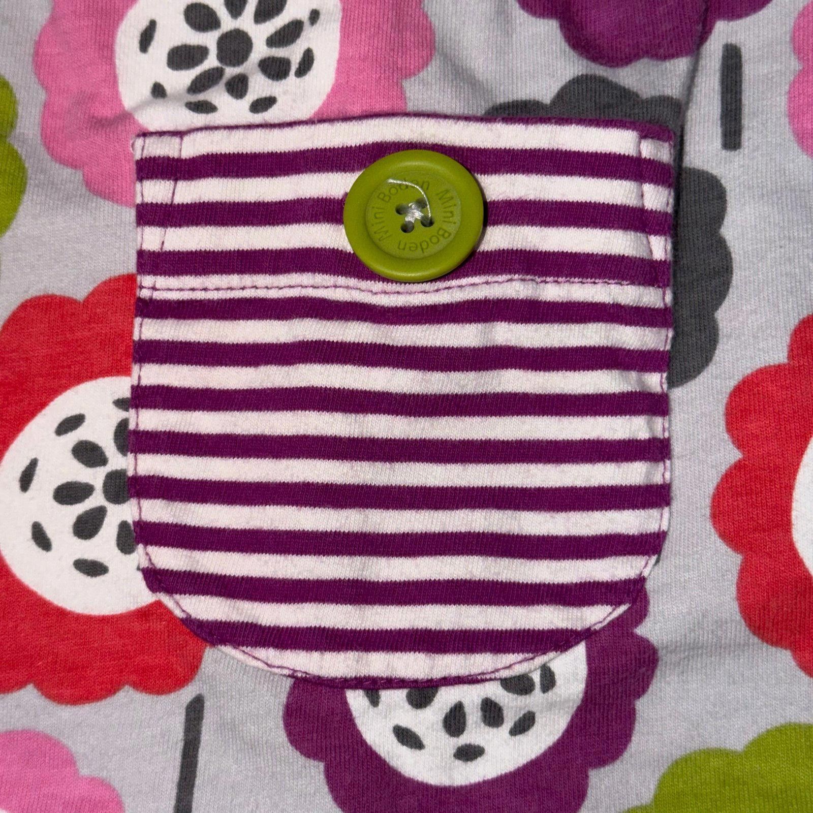 Other Mini Boden Kids' Floral Long Sleeve Top Size 5/6 Size ONE SIZE - 5 Thumbnail