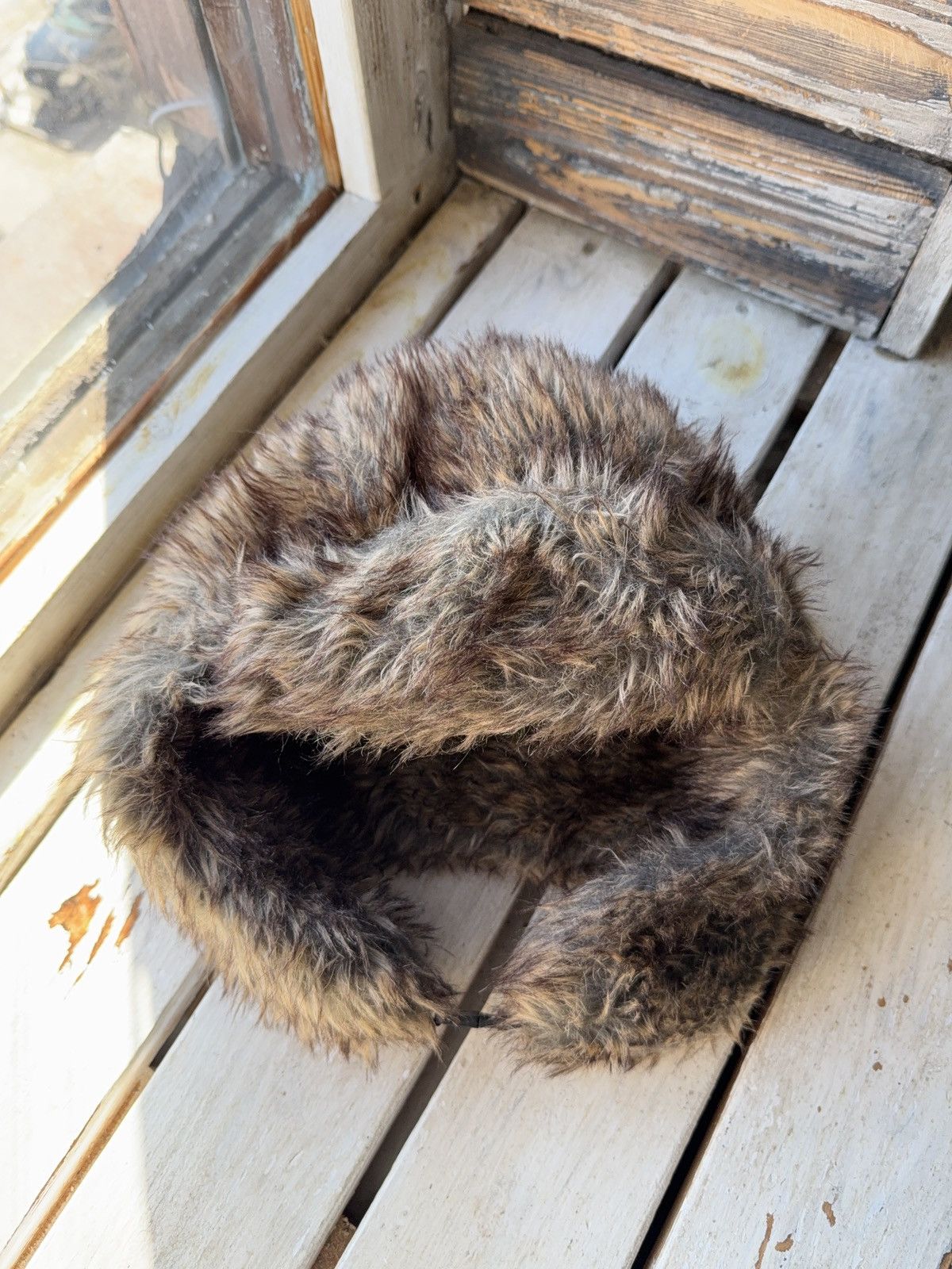Japanese Brand Y2K Vintage Fuzzy Hat Mohair Opium Ushanka Trapper hat retro Size ONE SIZE - 6 Thumbnail