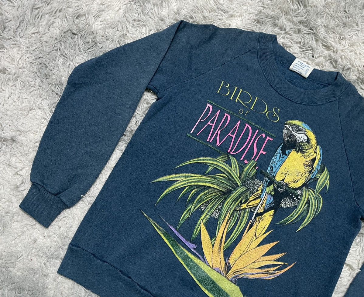 Other 80s BIRD OF PARADISE SWEATSHIRT 50/50 RARE Size US XS / EU 42 / 0 - 4 Thumbnail