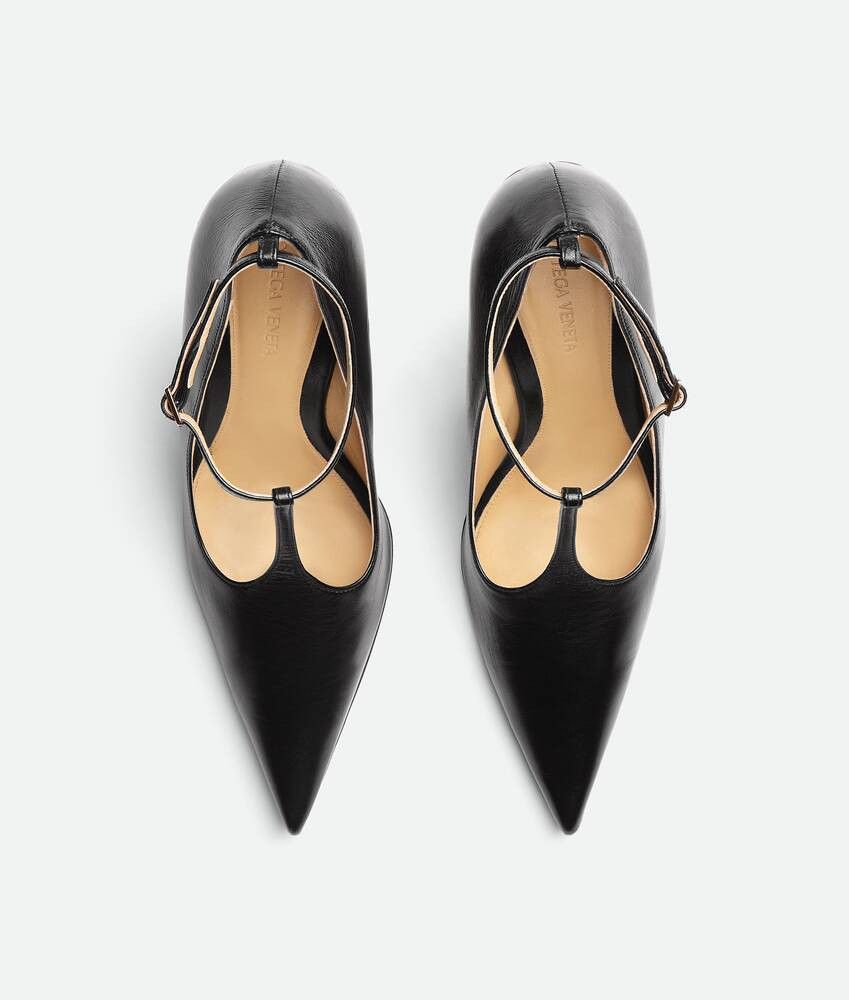 Bottega Veneta o1bcso1str0924 Punta T-Bar Pump in Black Size US 6 / IT 36 - 4 Thumbnail