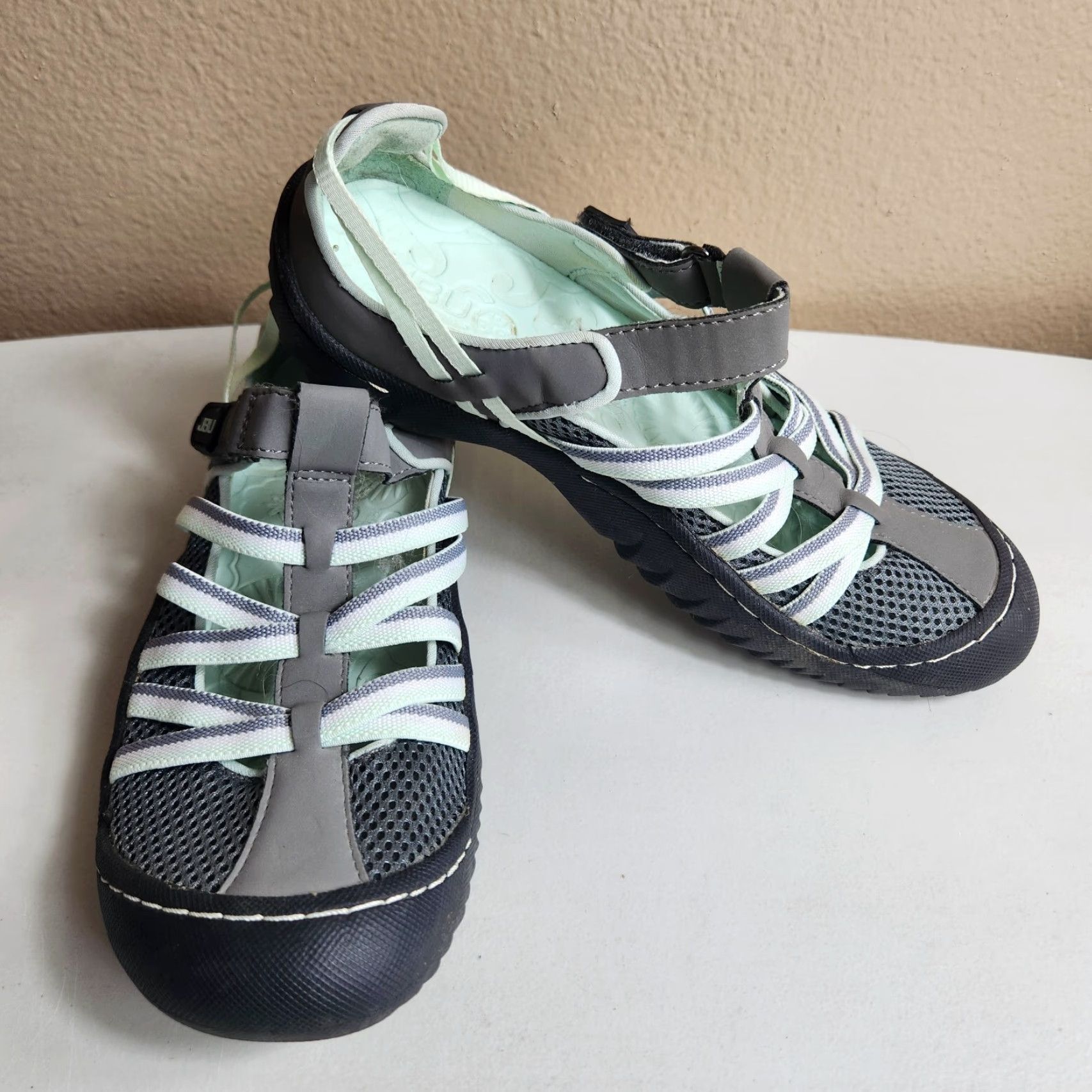 Vintage JBU by Jambu Jetty Sandal Womens Water/Hiking Gray/Mint Size 6.5 Size US 7 / IT 37 - 2 Thumbnail