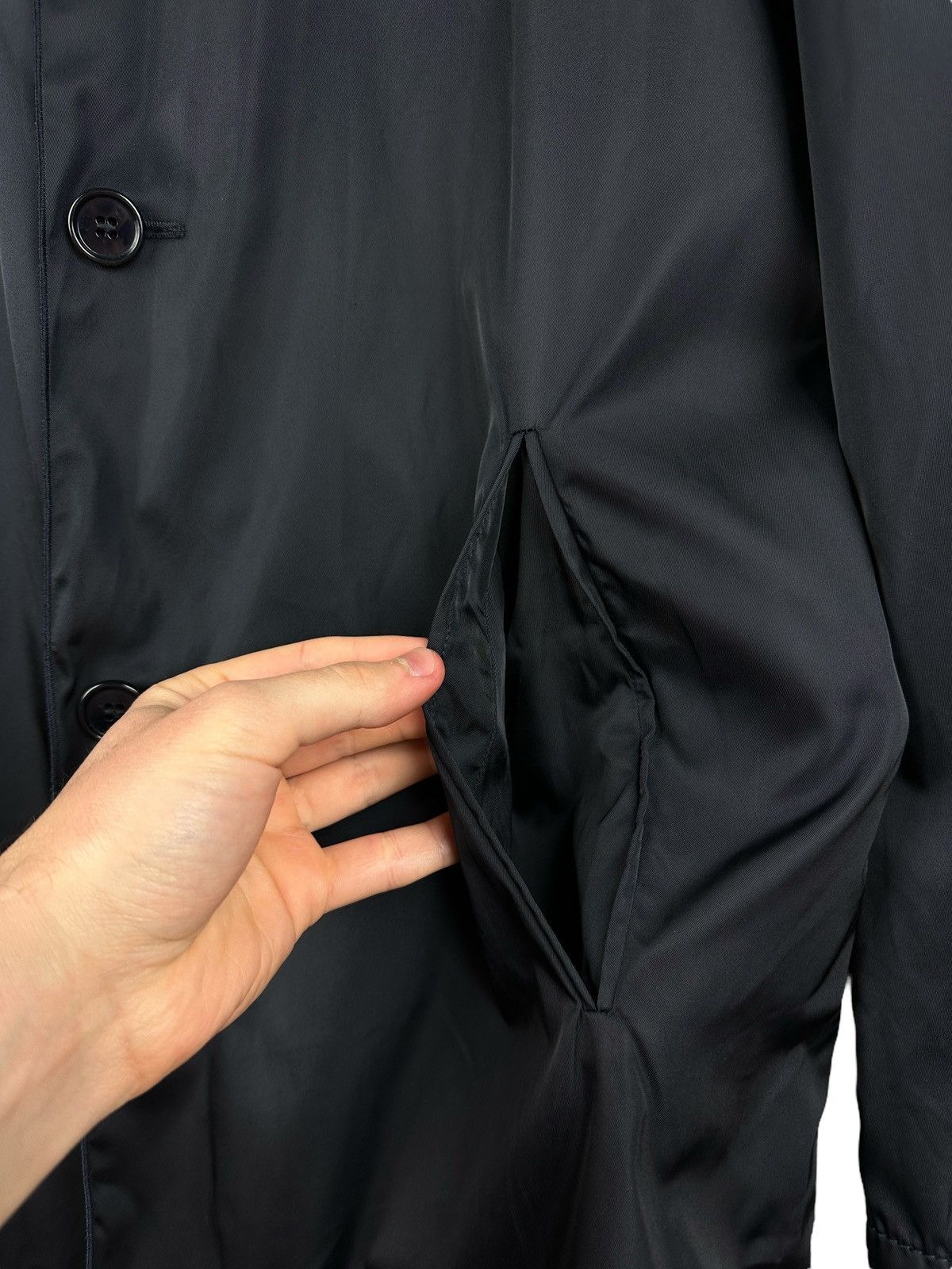 Prada × Vintage Vintage Prada Nylon Mac Coat Jacket Size 46 IT Made in Italy Size US S / EU 44-46 / 1 - 5 Thumbnail