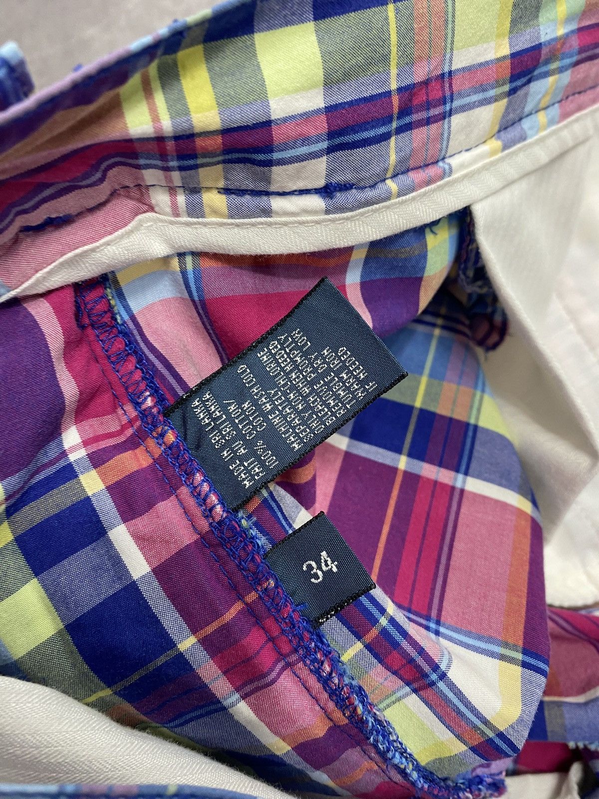 Polo Ralph Lauren 90’s Vintage Polo Ralph Lauren Pink Plaid Prospect Shorts Size US 34 / EU 50 - 3 Thumbnail