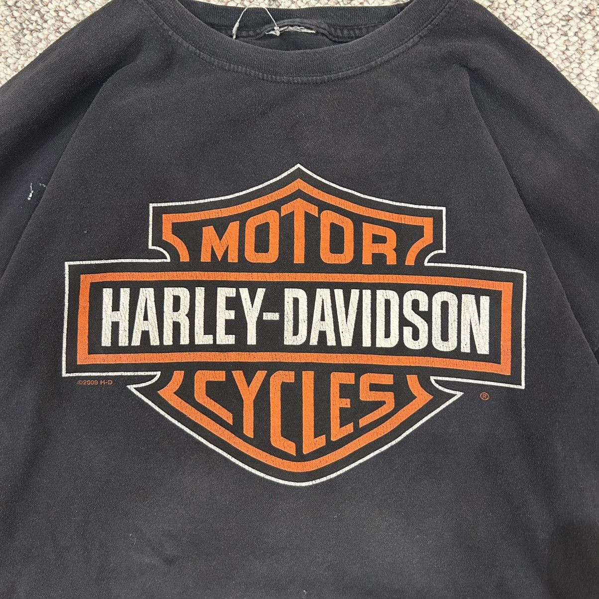 Harley Davidson RARE VINTAGE HARLEY DAVIDSON BLACK LONG SLEEVE T SHIRT Size US XL / EU 56 / 4 - 2 Thumbnail