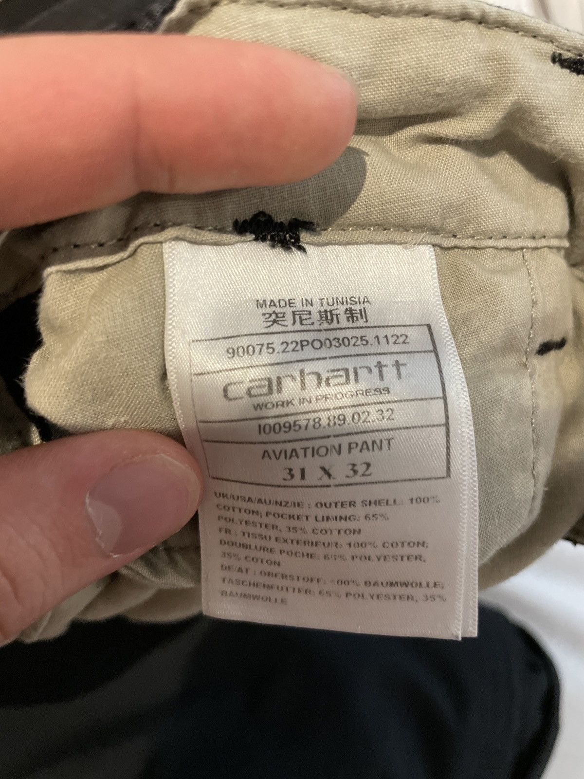 Carhartt aviation cargo pants