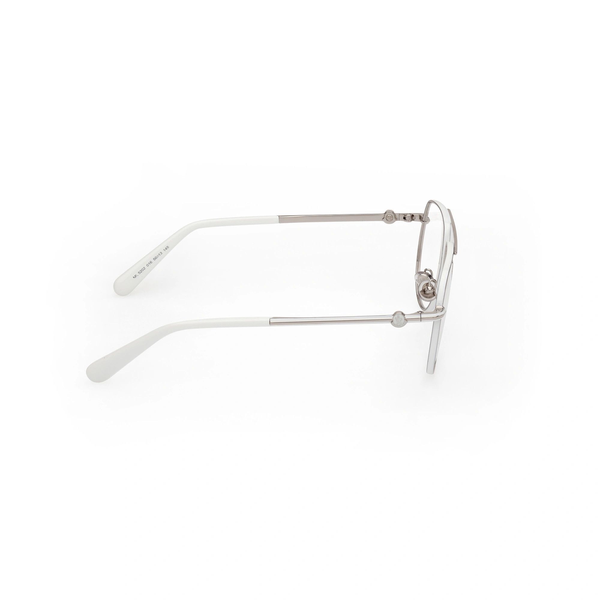 Moncler o1y0225 Size : OS / 56 mm Eyeglass Frame in Silver Size ONE SIZE - 6 Thumbnail
