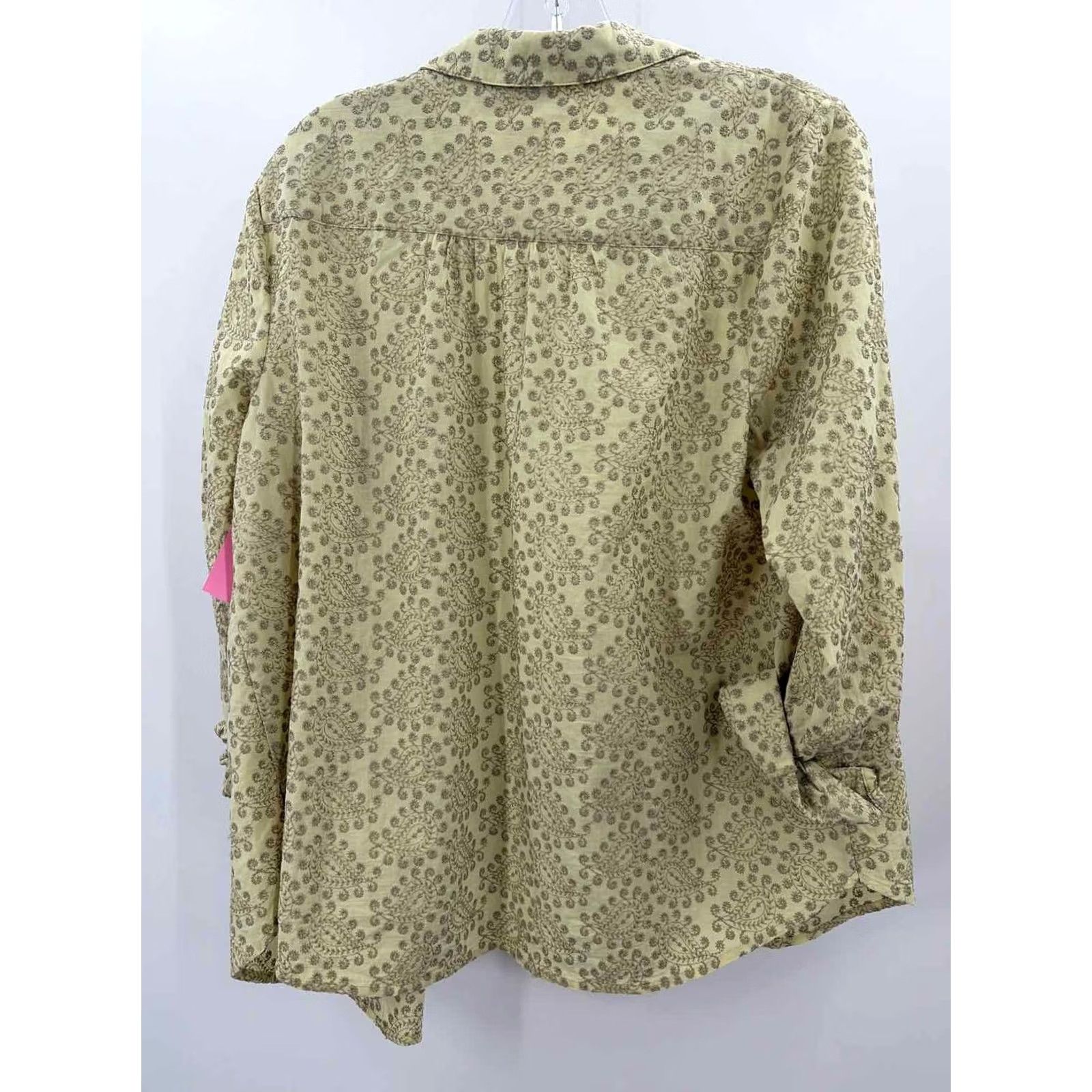 Vintage J Jill Green Button Down Shirt Medium Womens Size M / US 6-8 / IT 42-44 - 2 Thumbnail