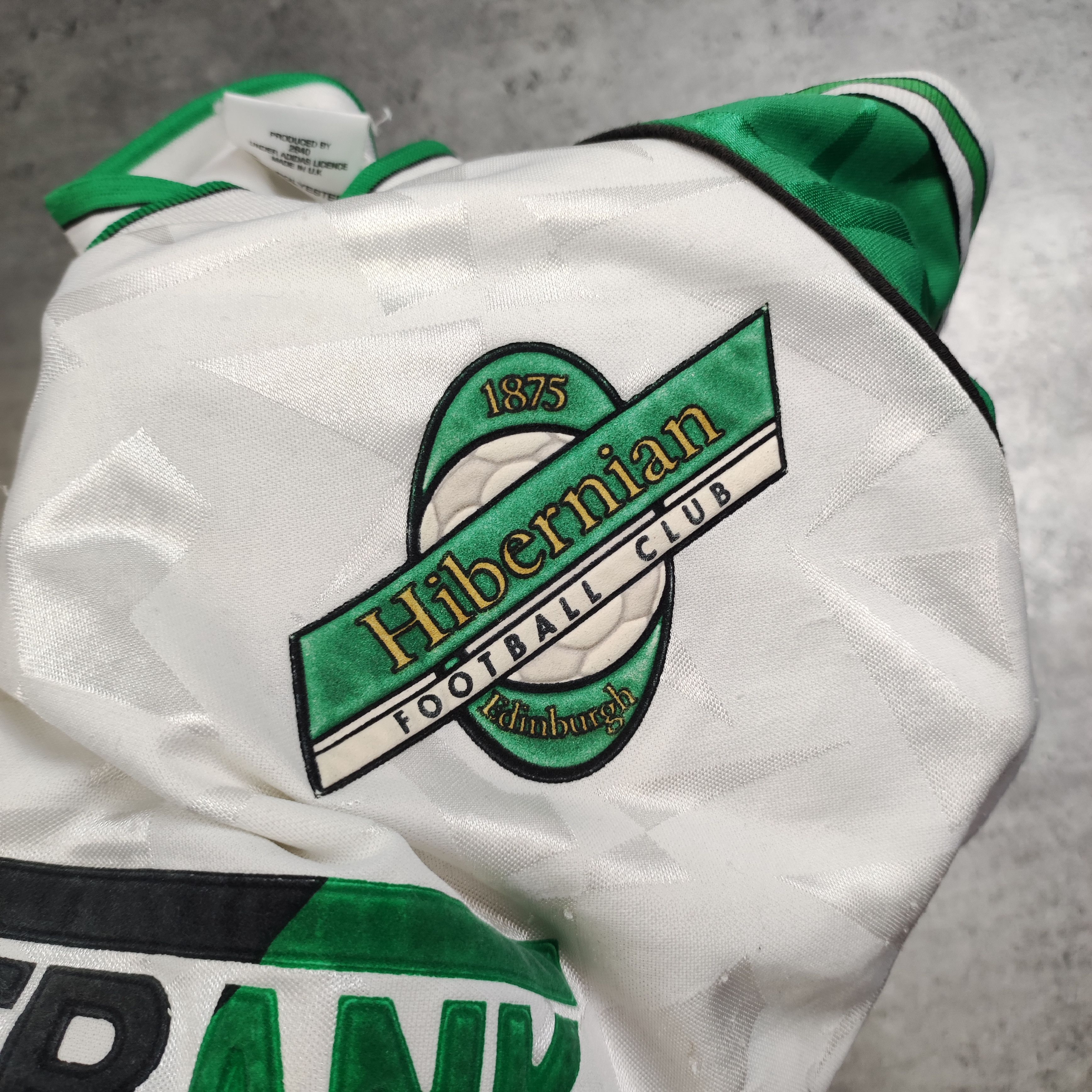 Vintage Vintage RARE 90s Adidas x Footballl Hibernian FC Kids Jersey Size US XXS / EU 40 - 6 Thumbnail