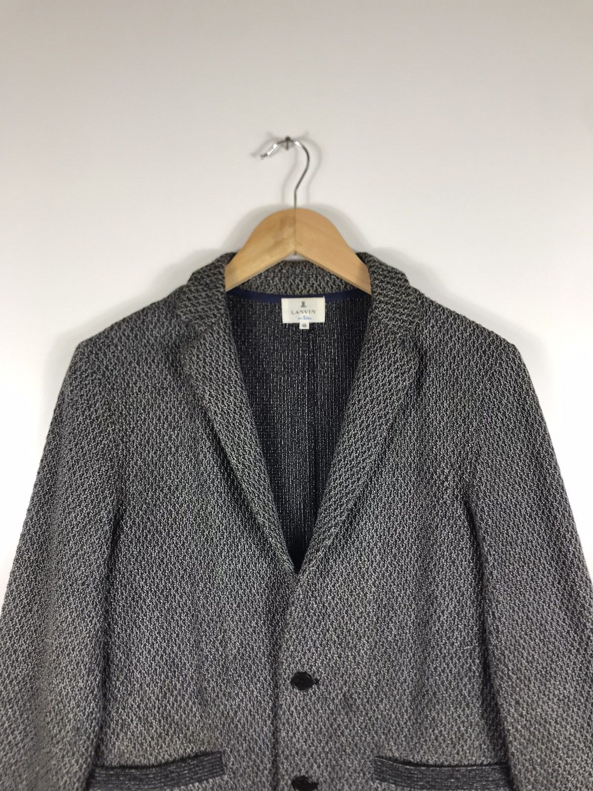 Lanvin 💥Lanvin En Bleu Tweed Single Breast Coat Size US M / EU 48-50 / 2 - 4 Thumbnail