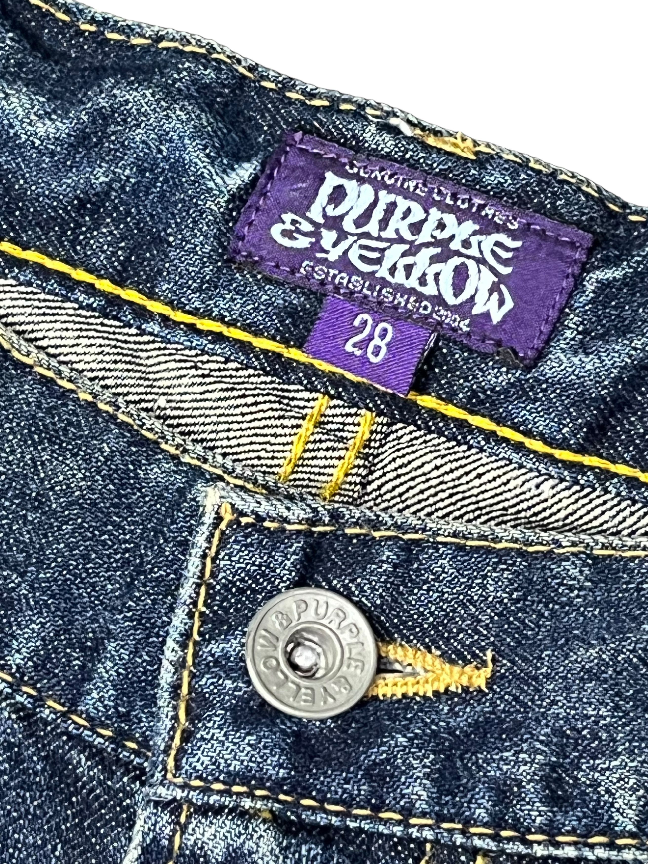 Other FYE🔥Grunge Punk Ripped Double Knee Studded Flap Buckle Back Size 29" - 13 Thumbnail