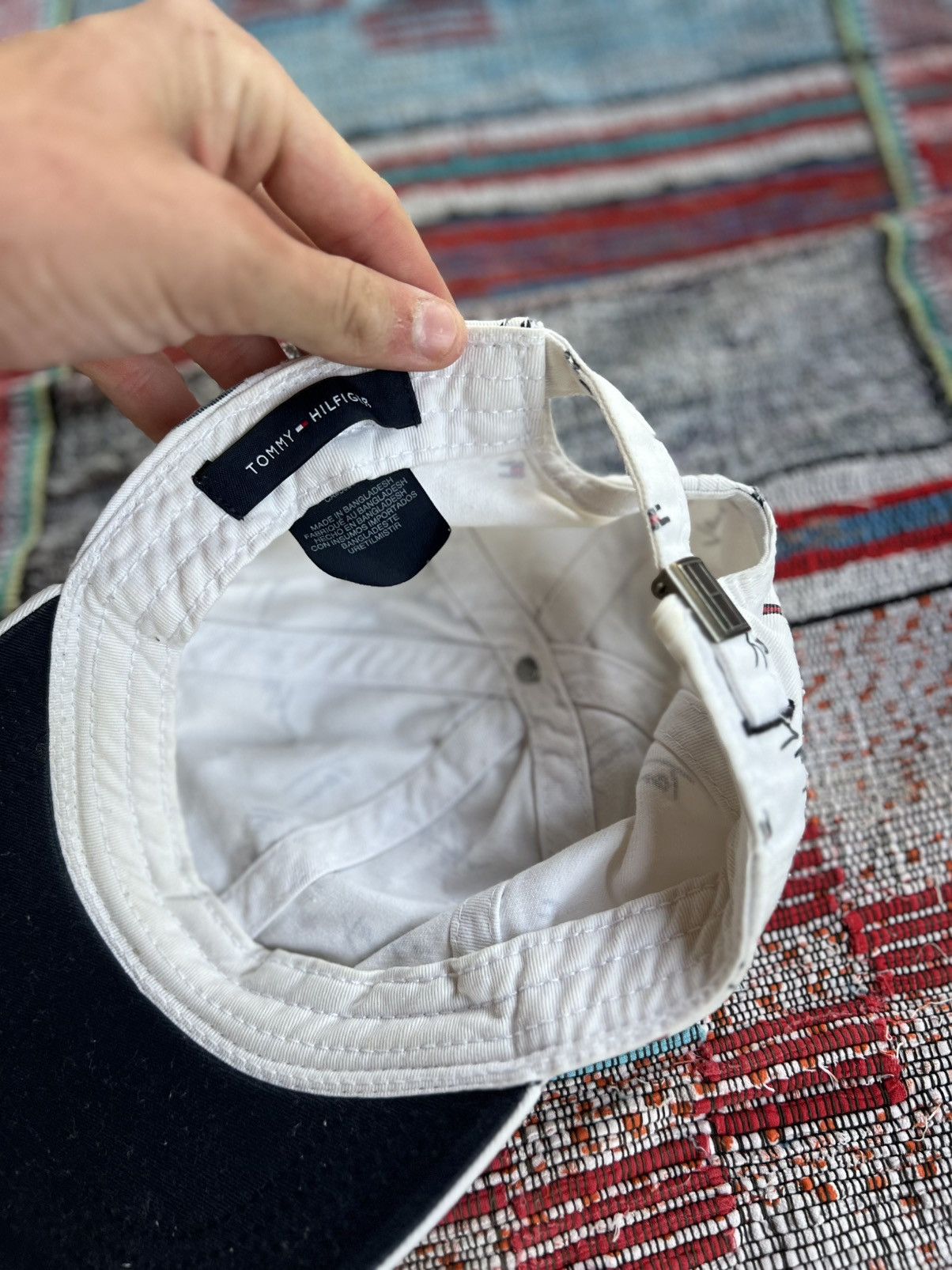 Tommy Hilfiger ⚡ Vintage Tommy Hilfiger White Cap – One Size Size ONE SIZE - 4 Thumbnail