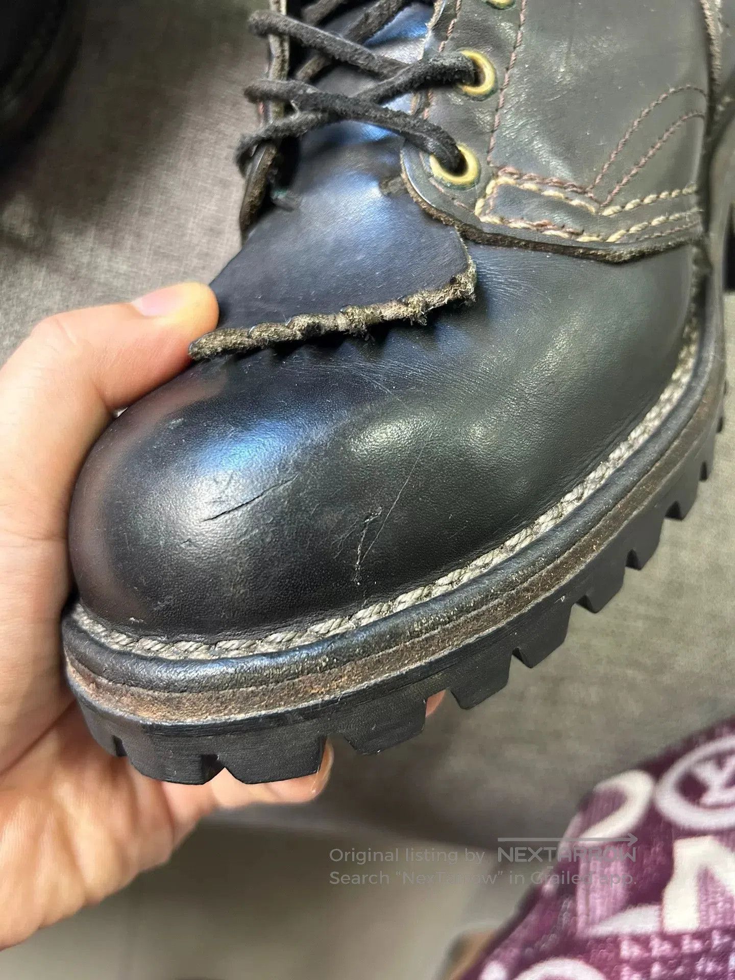 WESCO wesco black leather lace-up boots. Size US 5.5 / EU 38 - 9 Thumbnail