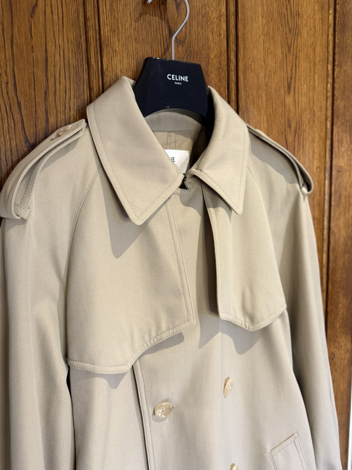 1 of 1 Celine Hedi Sample Trench Jacket silk lined M L Grail