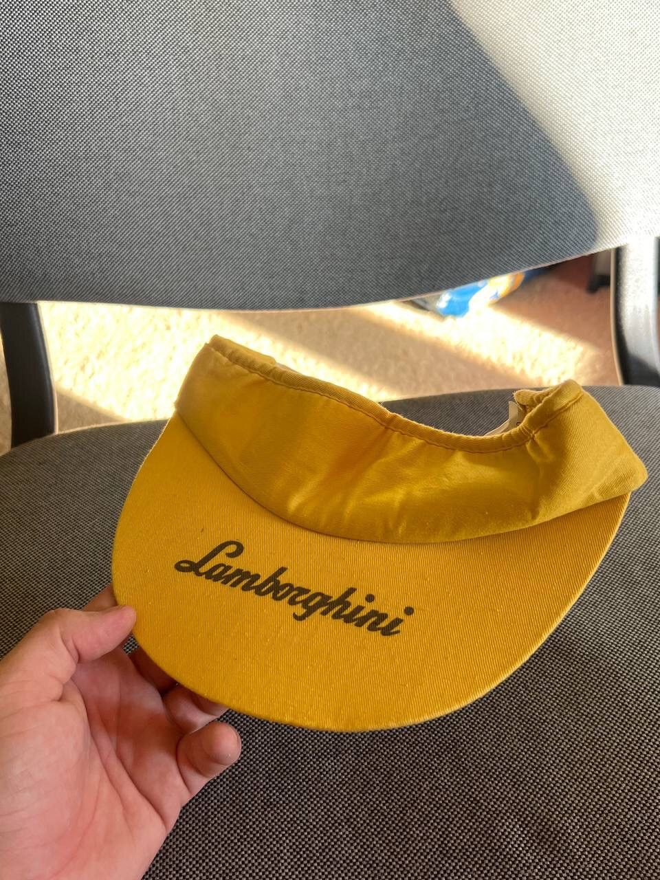 Lamborghini Automobili Lamborghini Cap Hat 1990s Vintage Visor Racing F1 Size ONE SIZE - 6 Thumbnail