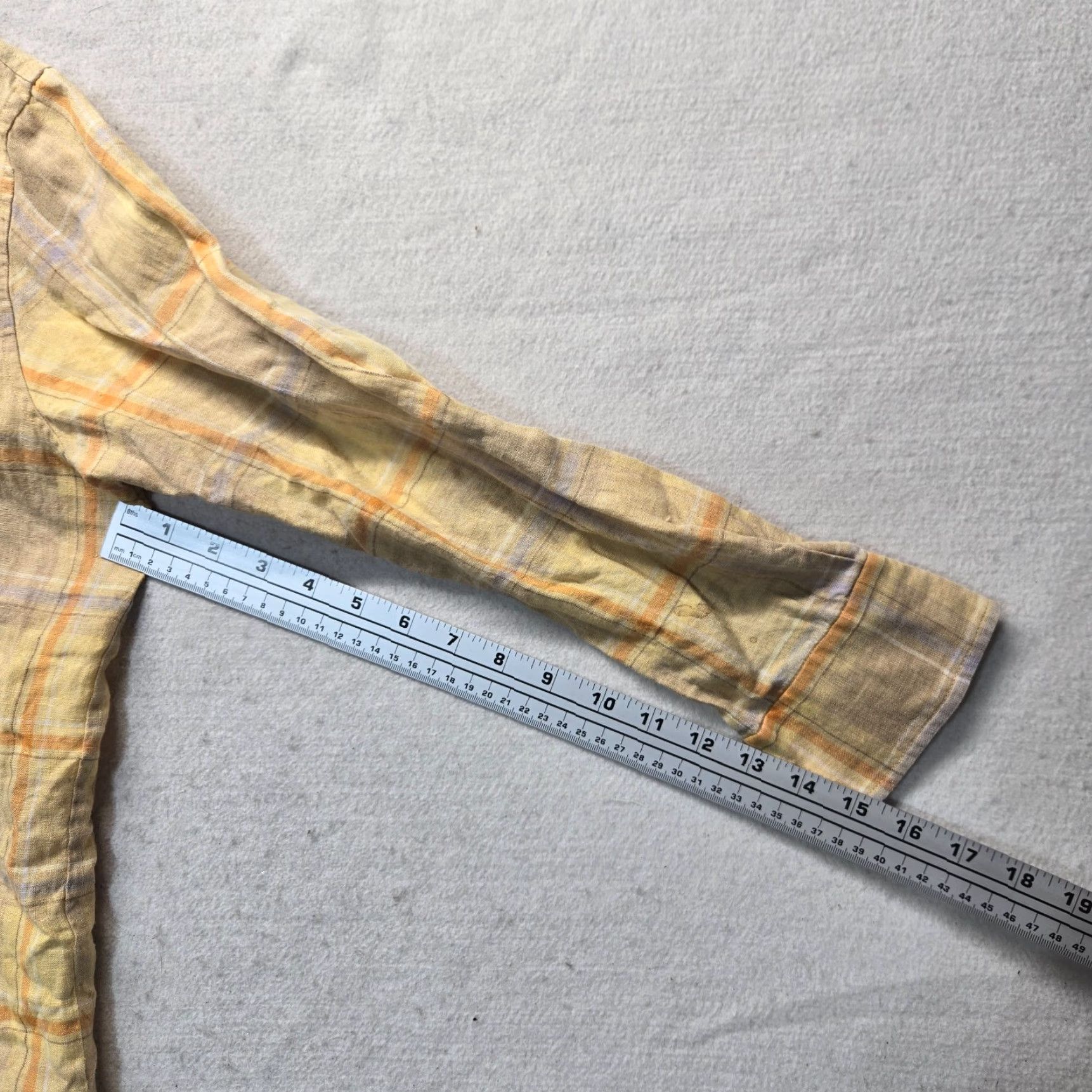 Ellen Tracy VINTAGE Ellen Tracy Women's Yellow Long Sleeve Button-Down Shirt Small Cotton Fall Office Wear Size S / US 4 / IT 40 - 5 Thumbnail