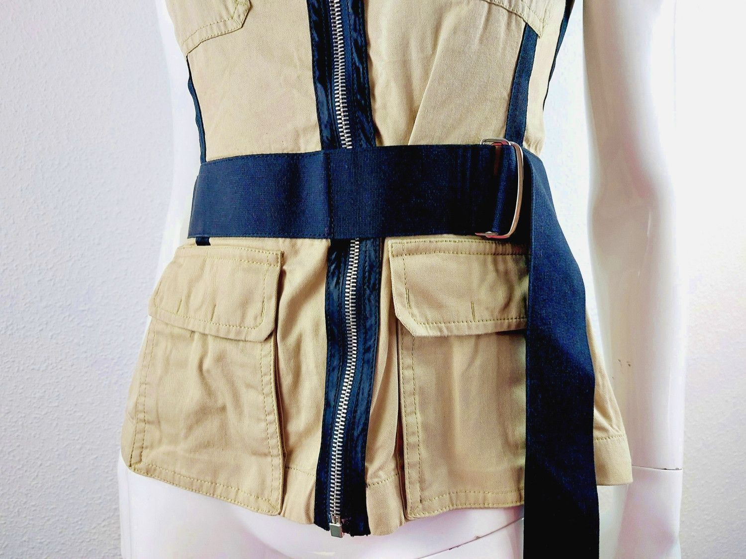 Dolce & Gabbana Dolce Gabbana Cargo Safari Military Bondage Corset Bustier Size M / US 6-8 / IT 42-44 - 8 Thumbnail