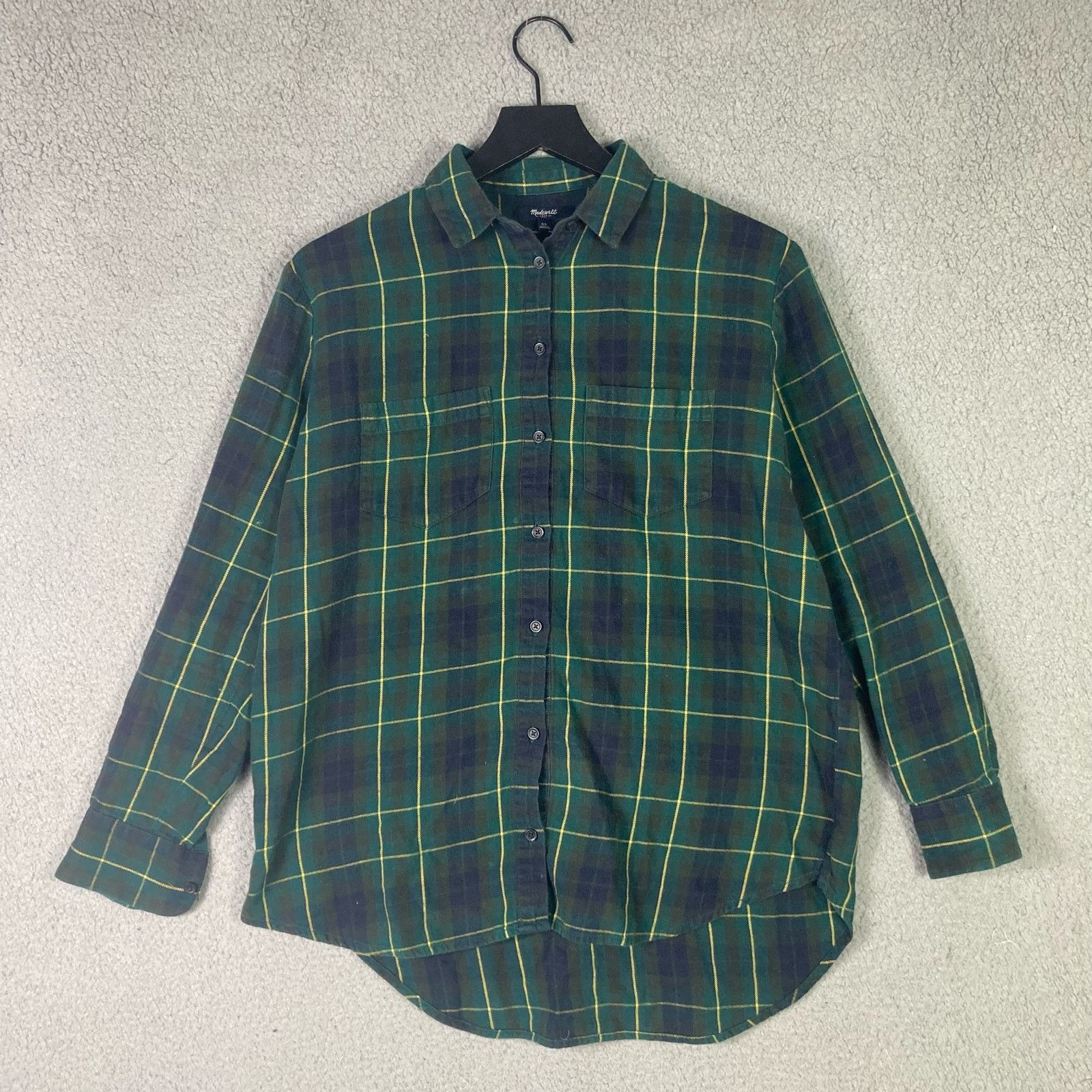 Madewell Madewell Plaid Oversized Shirt XS Womens Green Cozy Fall Size XS / US 0-2 / IT 36-38 - 4 Thumbnail