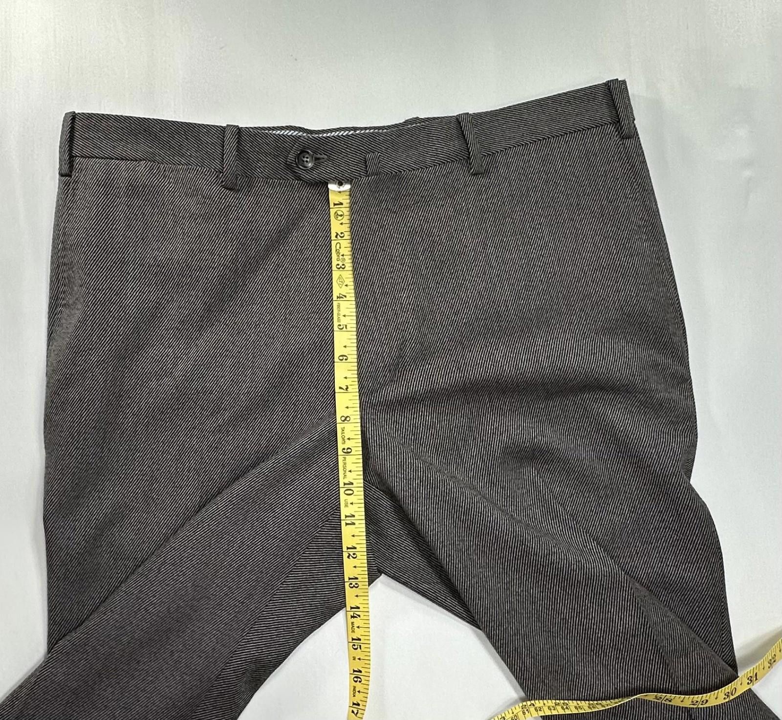 Other Boggi Milano Italian Wool Flat Dress Pants Gray Mens 36/30 Size US 36 / EU 52 - 4 Thumbnail
