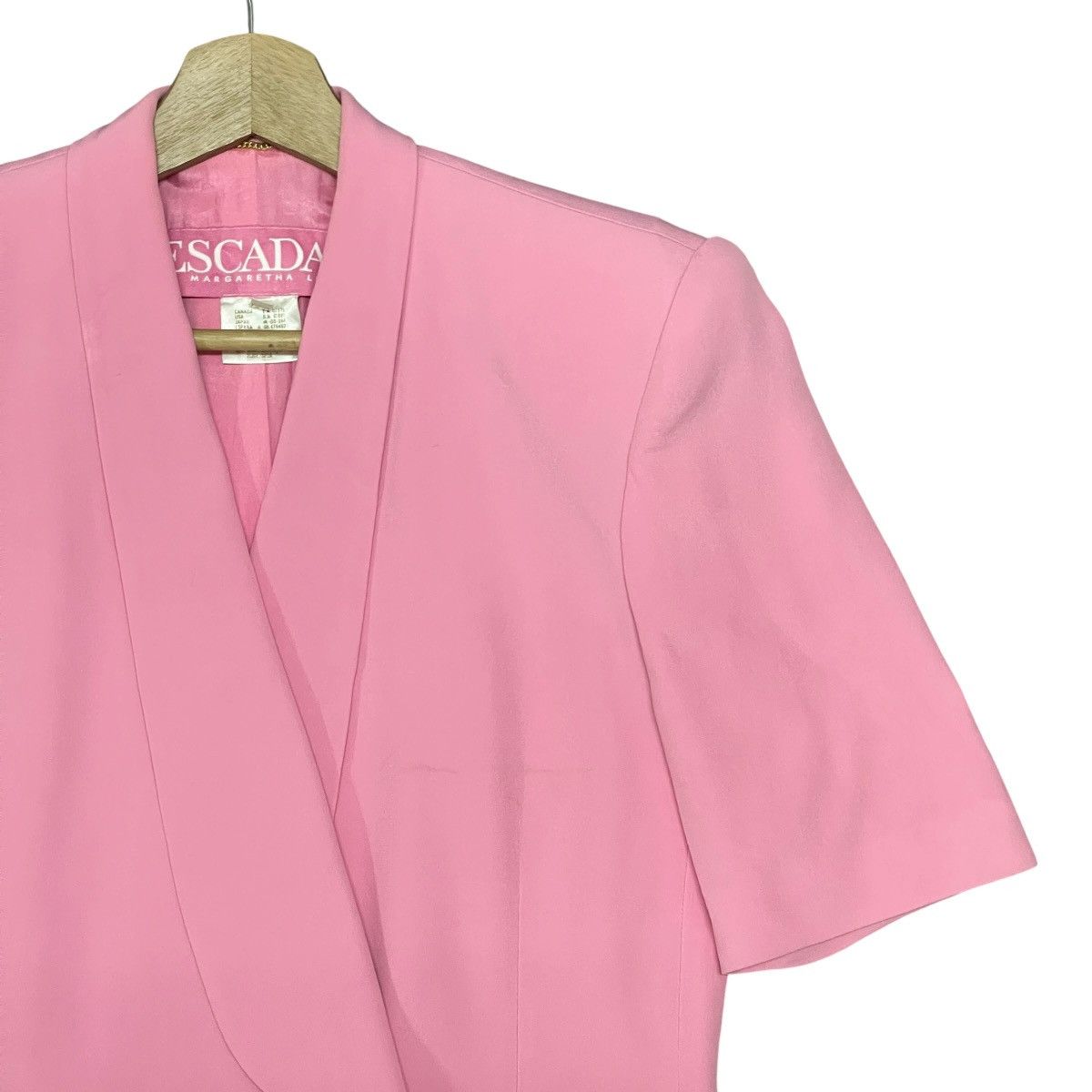 Escada Vintage 90s Escada Margaretha Ley Double Breasted Silk Dress Size XXS / US 00 / IT 34 - 3 Thumbnail