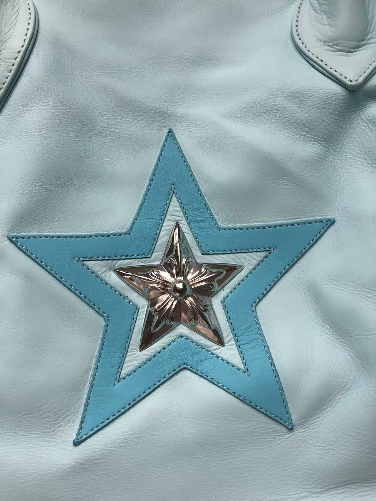 Chrome Hearts Chrome Hearts Star Patch Baby Blue Tote Bag Size ONE SIZE - 4 Thumbnail