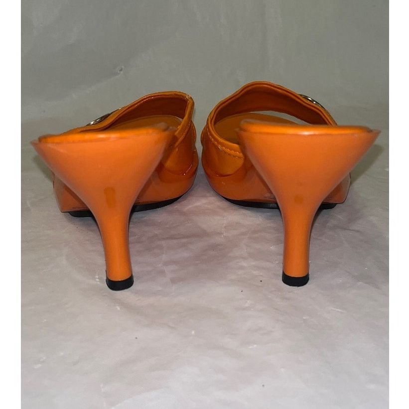 Other Splash Orange Heel Slide Sandals Open Toe Slip On Size 5.5 Size US 5.5 / IT 35.5 - 4 Thumbnail