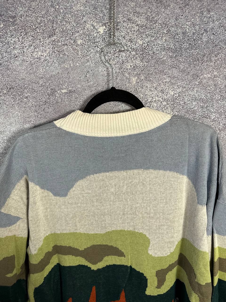 Japanese Brand × Vintage Radley London Pale Blue Radley & Friends Scenic Intersia Size L / US 10 / IT 46 - 15 Thumbnail