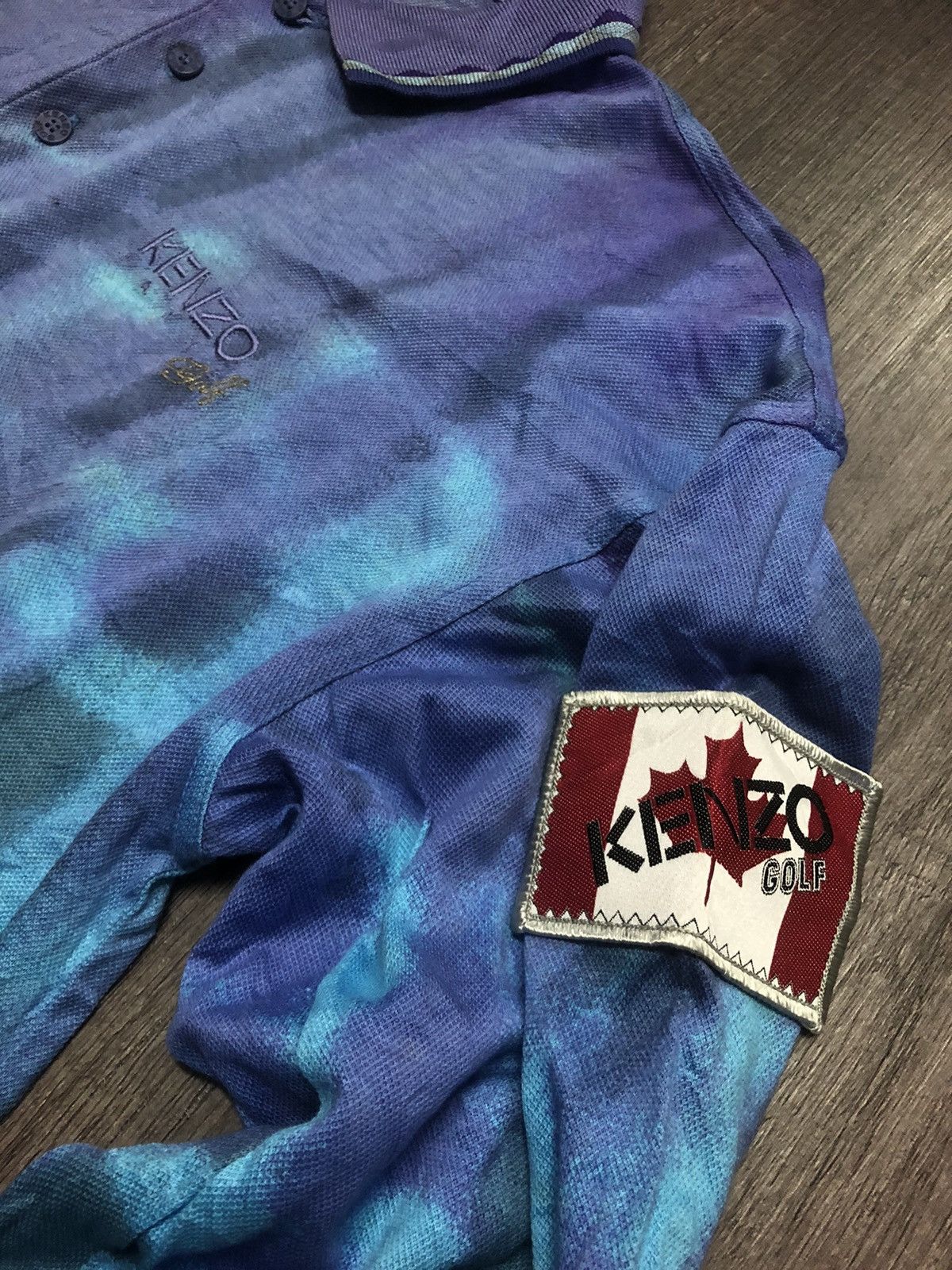 Kenzo × Vintage Vintage Kenzo Golf Long Sleeve Polo Shirt Size US S / EU 44-46 / 1 - 3 Thumbnail