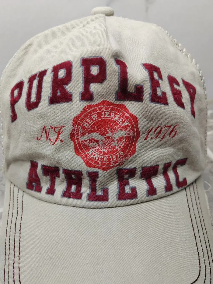 Japanese Brand Vintage Purplegy Athletic Distressed Style Cap Hat Size ONE SIZE - 3 Thumbnail