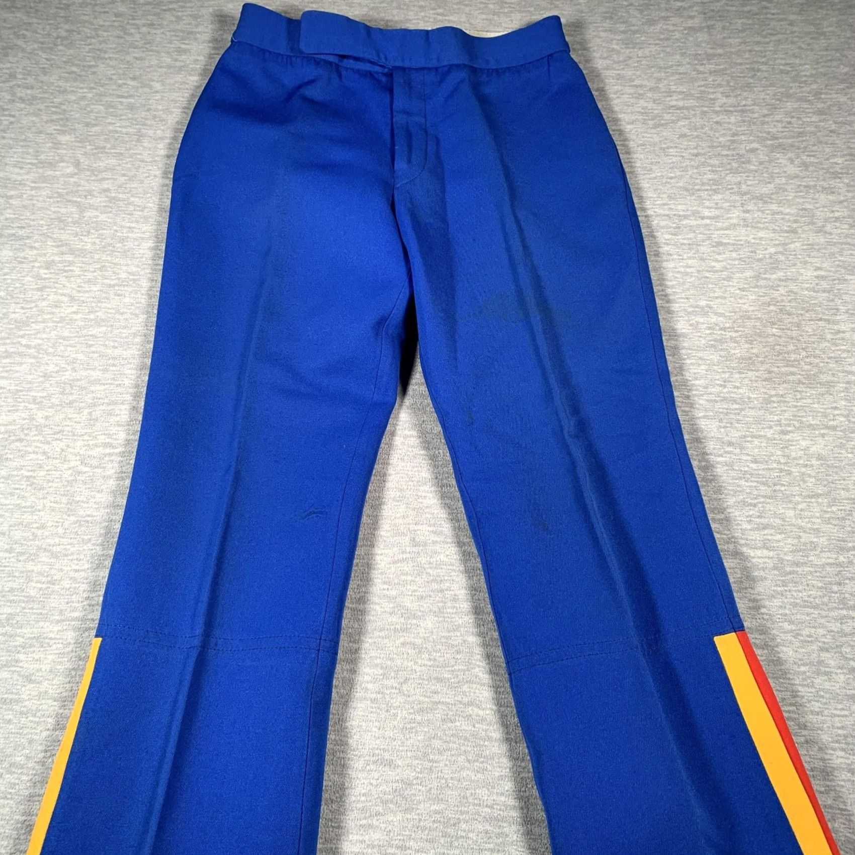 Vintage Edelweiss Pants 32 Blue Stripe Stirrup Zip Pocket Uniform Innsbruck Mens Size US 32 / EU 48 - 2 Thumbnail