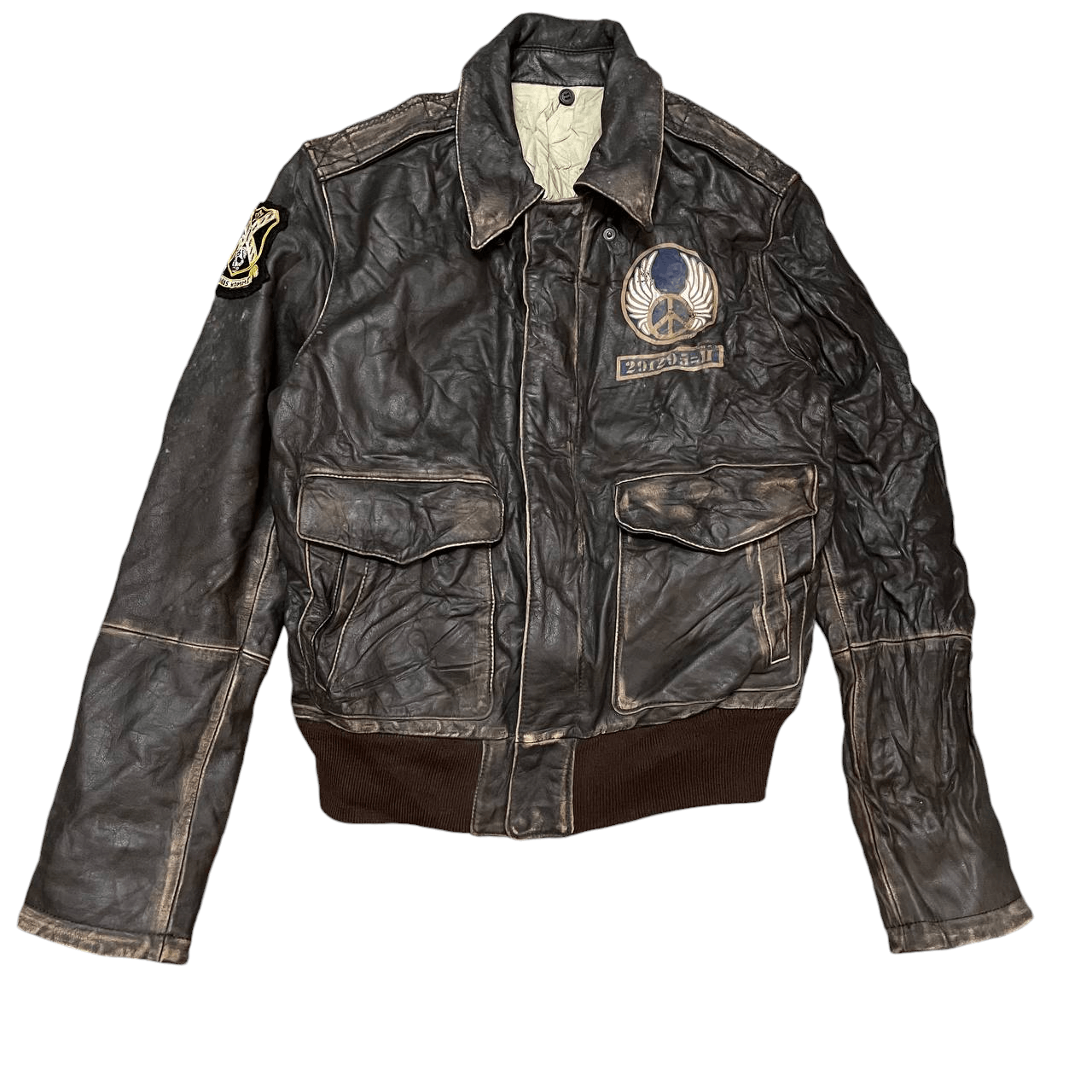 291295=Homme Vintage 291295 Homme Cowhide Military Couture Jacket Size US S / EU 44-46 / 1 - 4 Thumbnail