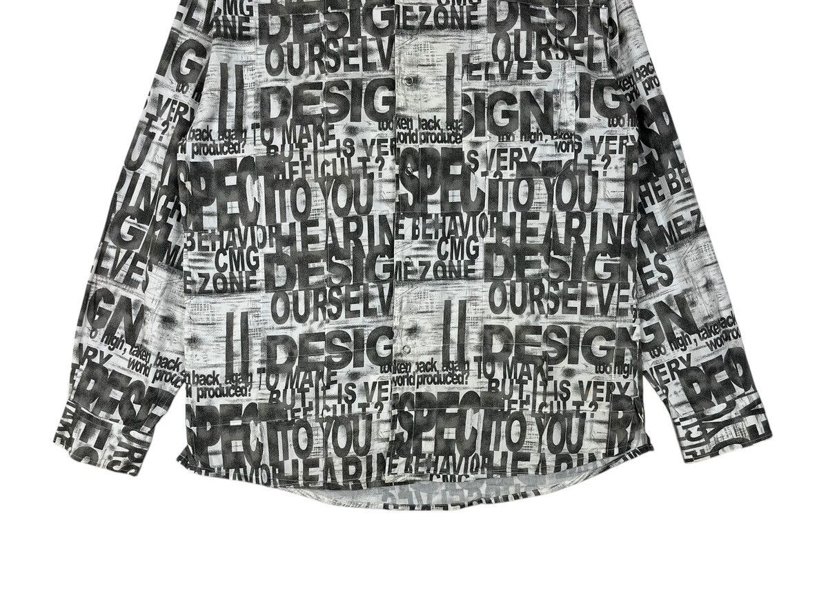 Hysteric Glamour × Japanese Brand Japanese Brand Commontage Poem Alloverprint Button Up Size US L / EU 52-54 / 3 - 4 Thumbnail