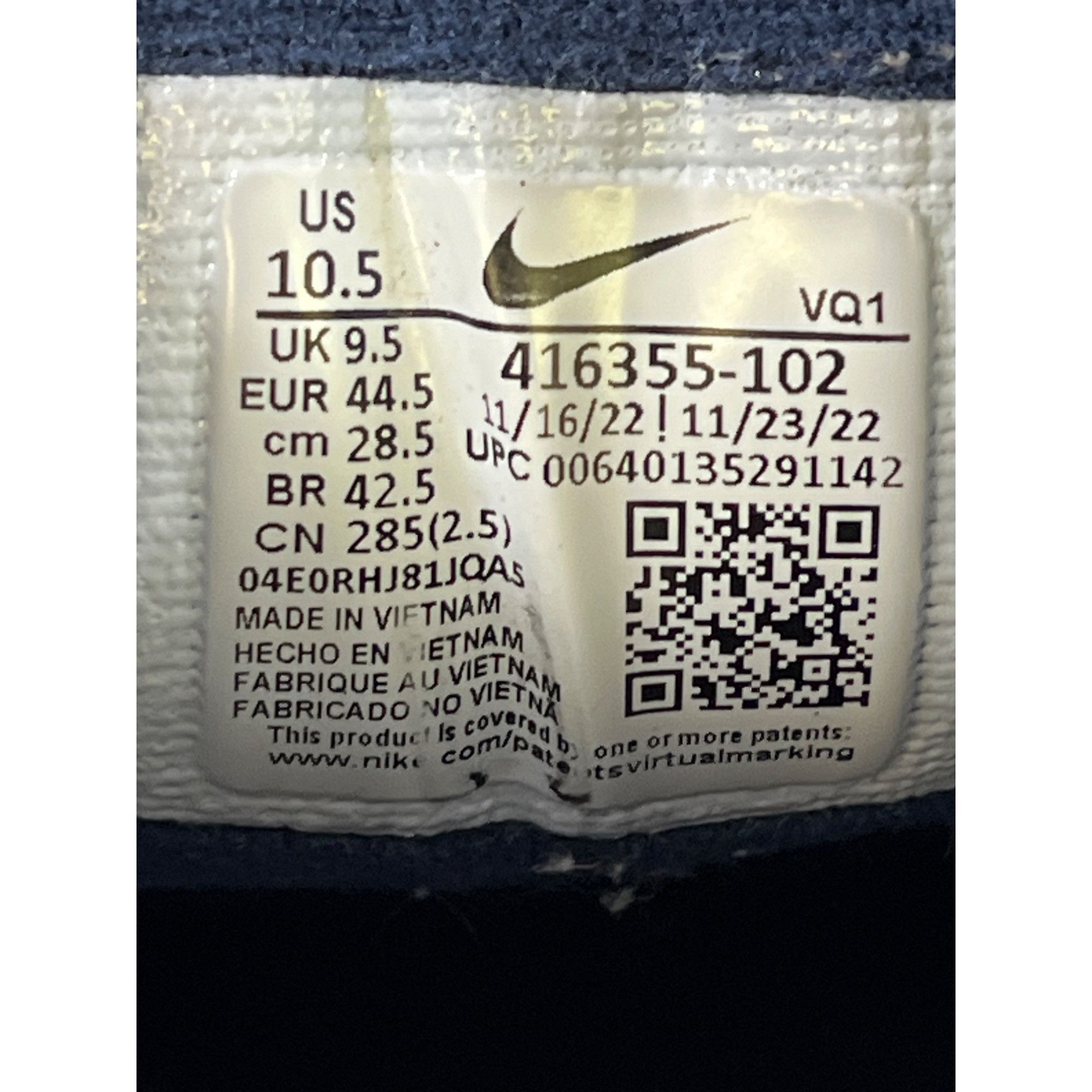 Nike Nike Air Monarch Men's White Shoes/Sneakers Size 10.5 SKU 58 Size US 10.5 / EU 43-44 - 7 Thumbnail