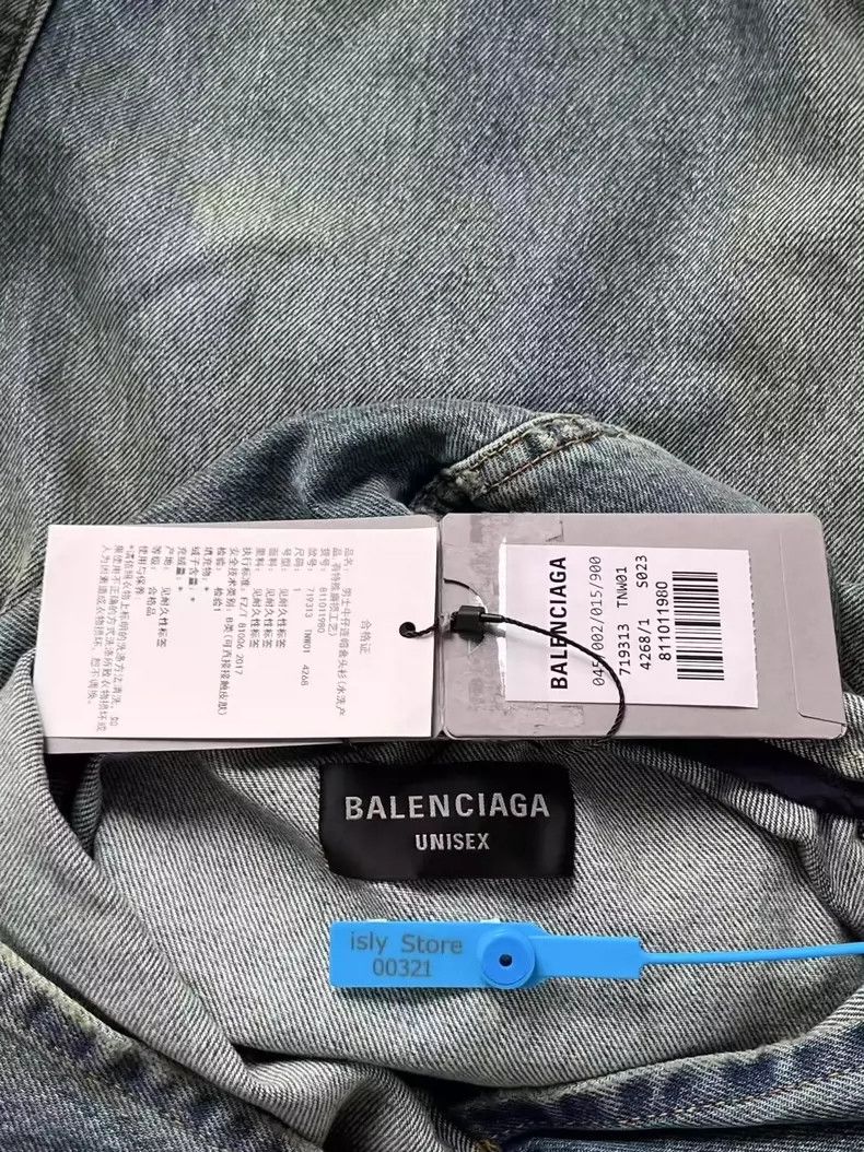 Balenciaga Balenciaga Denim long sleeve pullover hooded jacket Size US S / EU 44-46 / 1 - 3 Thumbnail
