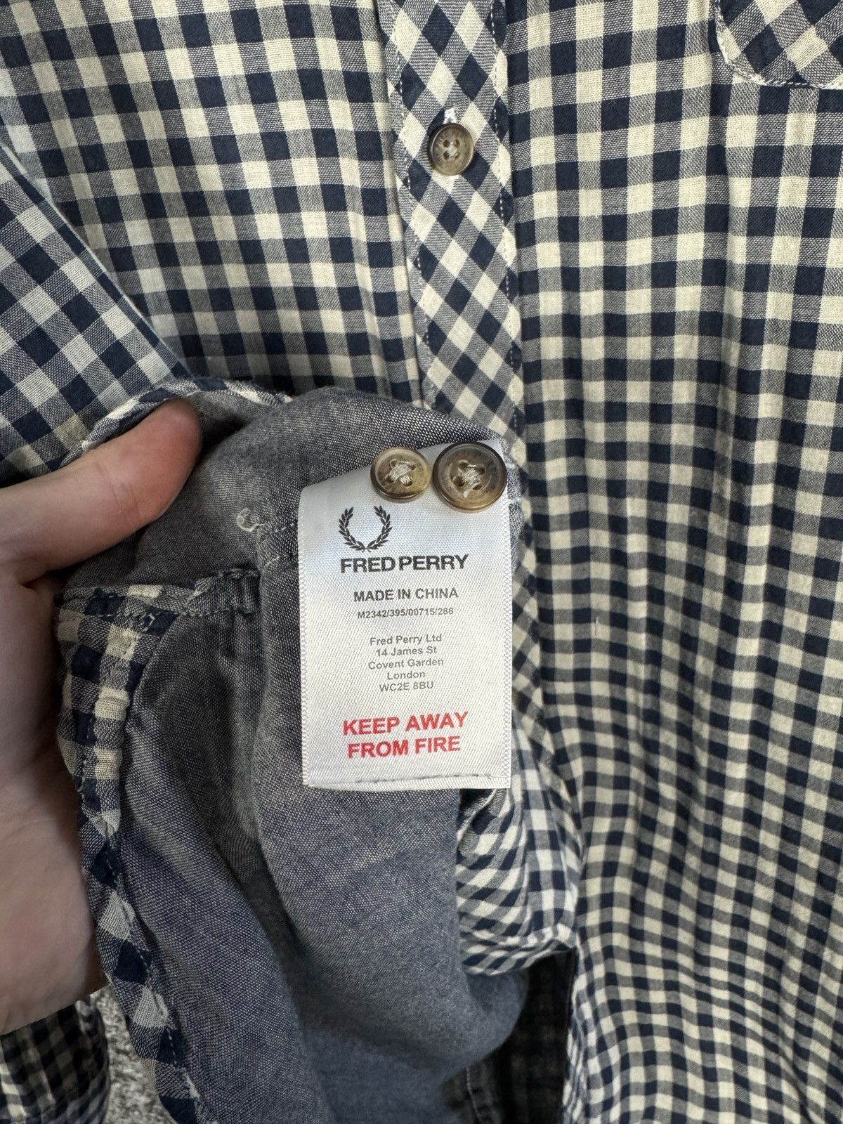 Fred Perry Fred Perry Long Sleeve Plaid Shirt Button Up Vintage Sz XL Size US XL / EU 56 / 4 - 8 Thumbnail