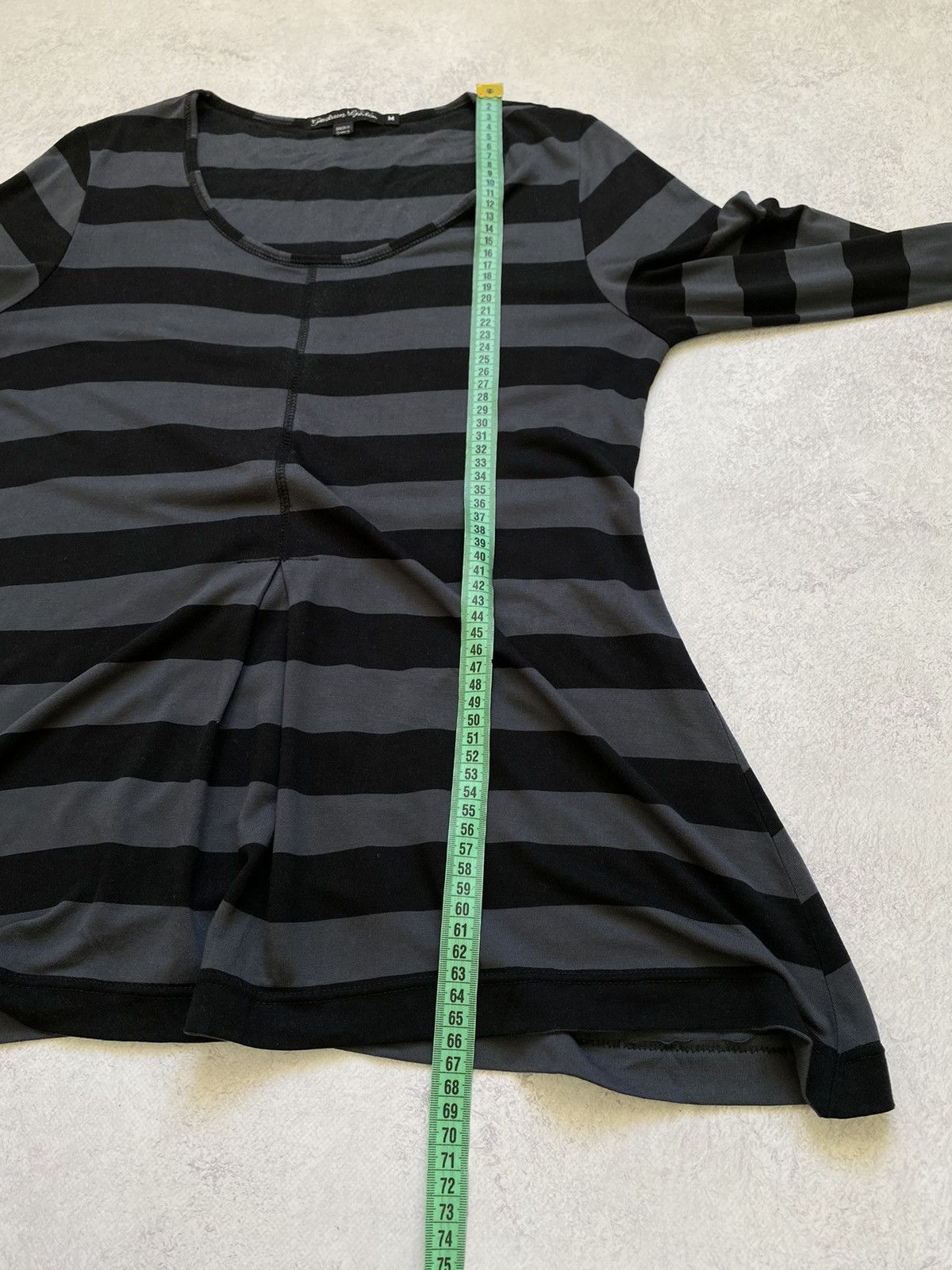 Gudrun Sjoden Gudrun Sjoden Womens Striped Black/Grey Long Sleeve Top Size M / US 6-8 / IT 42-44 - 12 Thumbnail
