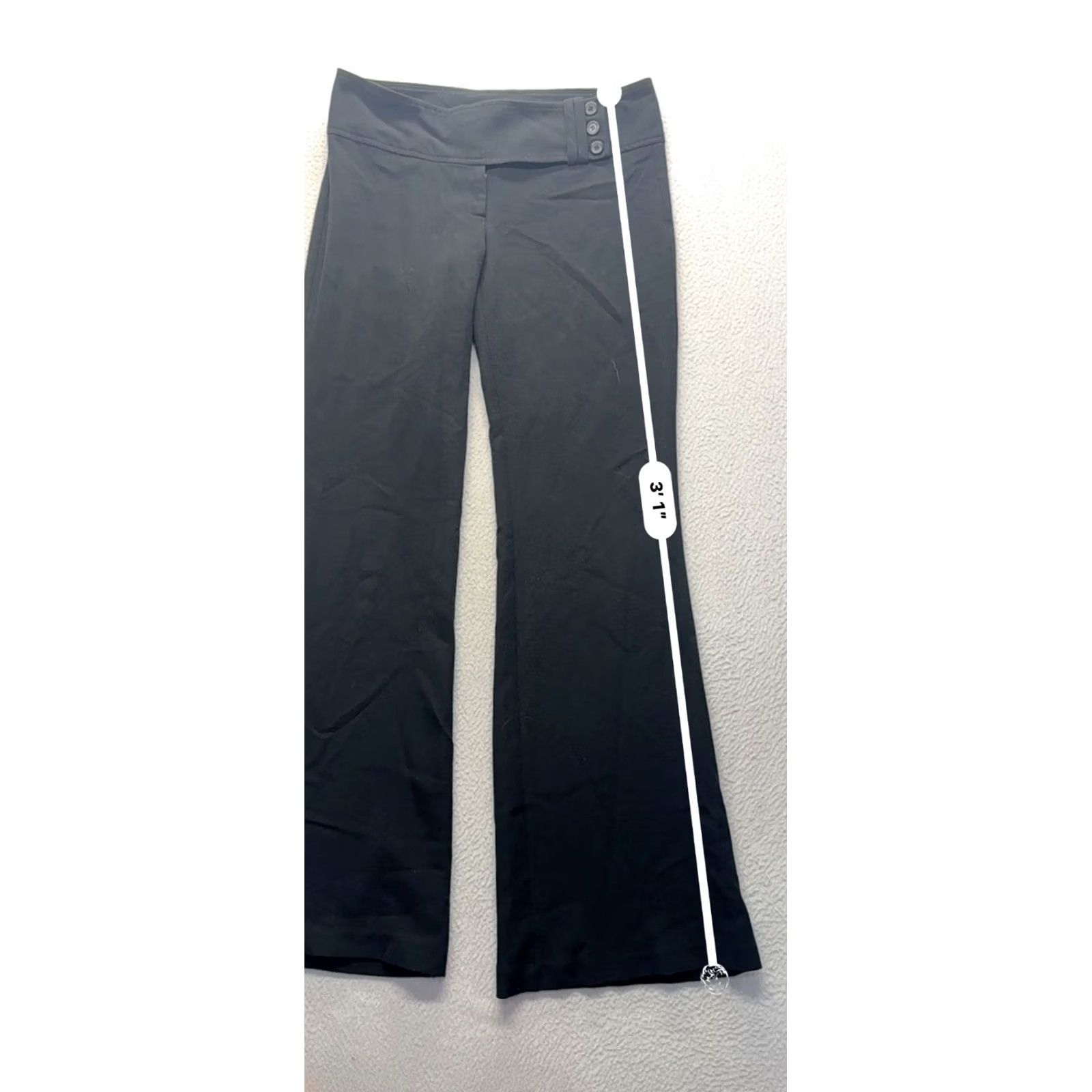 Vintage Kimchi Blue Black Wide-Leg Pants With Buttoned Waist Womens M Dress Pants尺 Size 32" / US 10 / IT 46 - 7 Thumbnail
