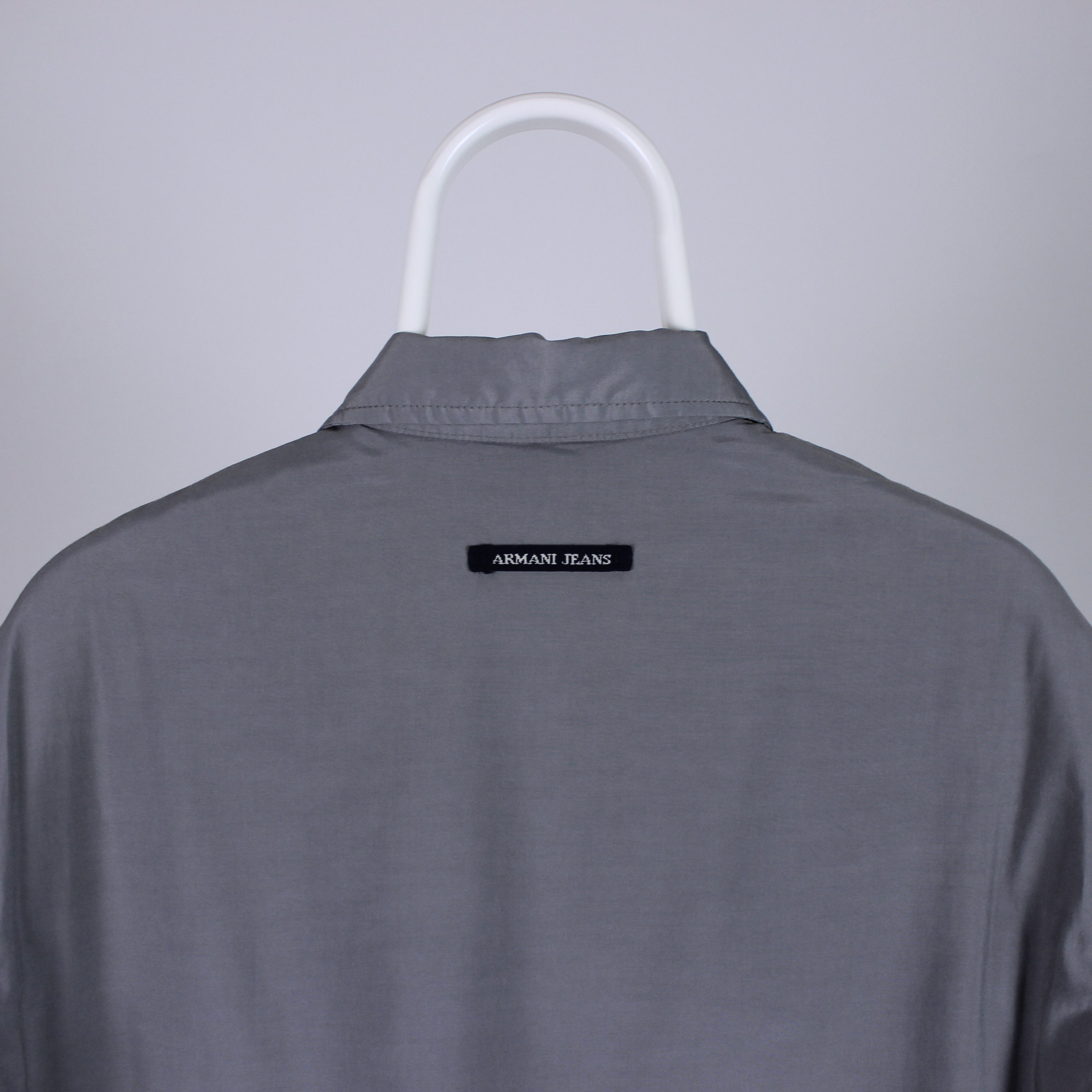 Armani Armani jeans overshirt shirt nylon rarity S M gray Size US M / EU 48-50 / 2 - 4 Thumbnail