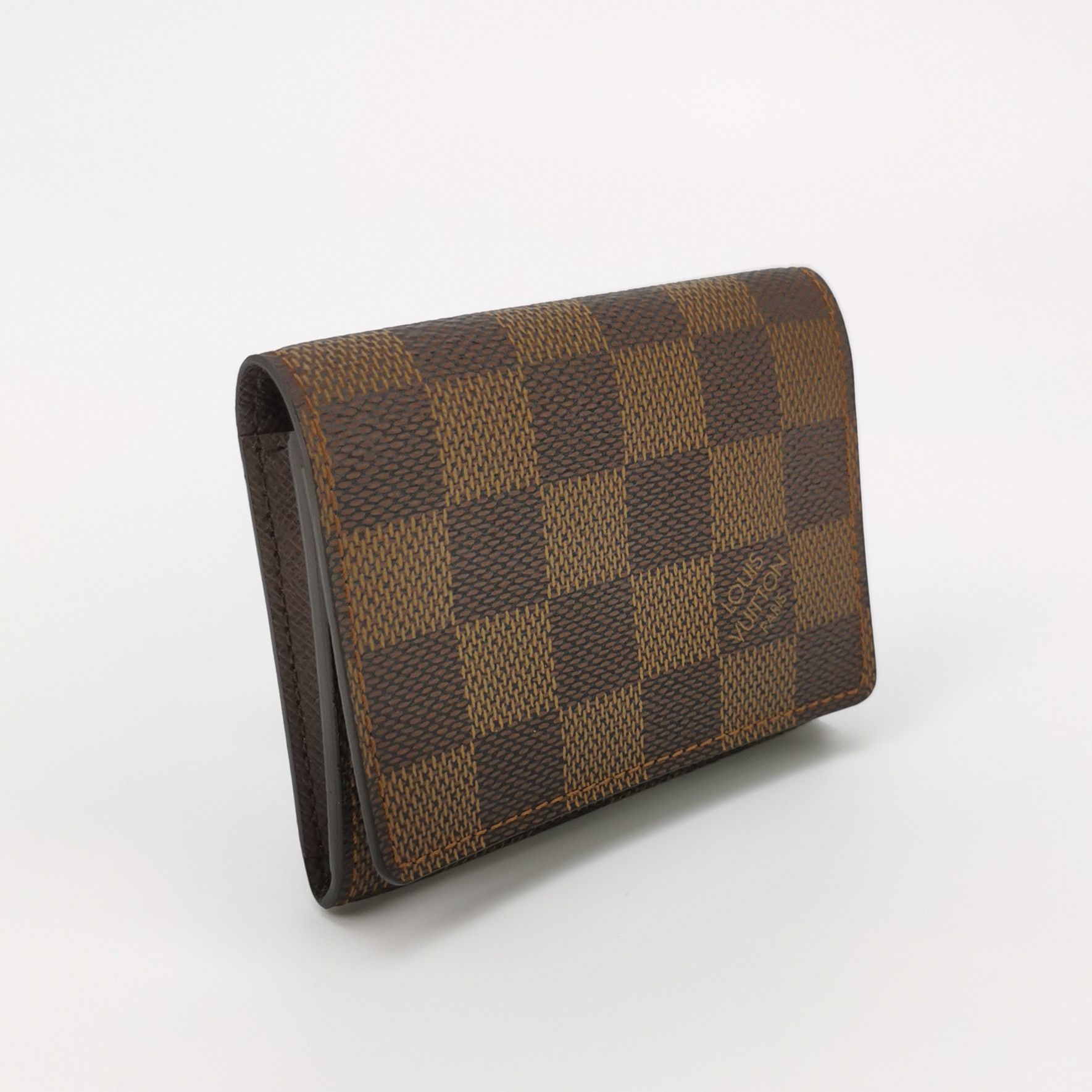 Louis Vuitton Louis Vuitton (LV) Cowhide Checkerboard Flap Card Holder -y Size ONE SIZE - 2 Thumbnail