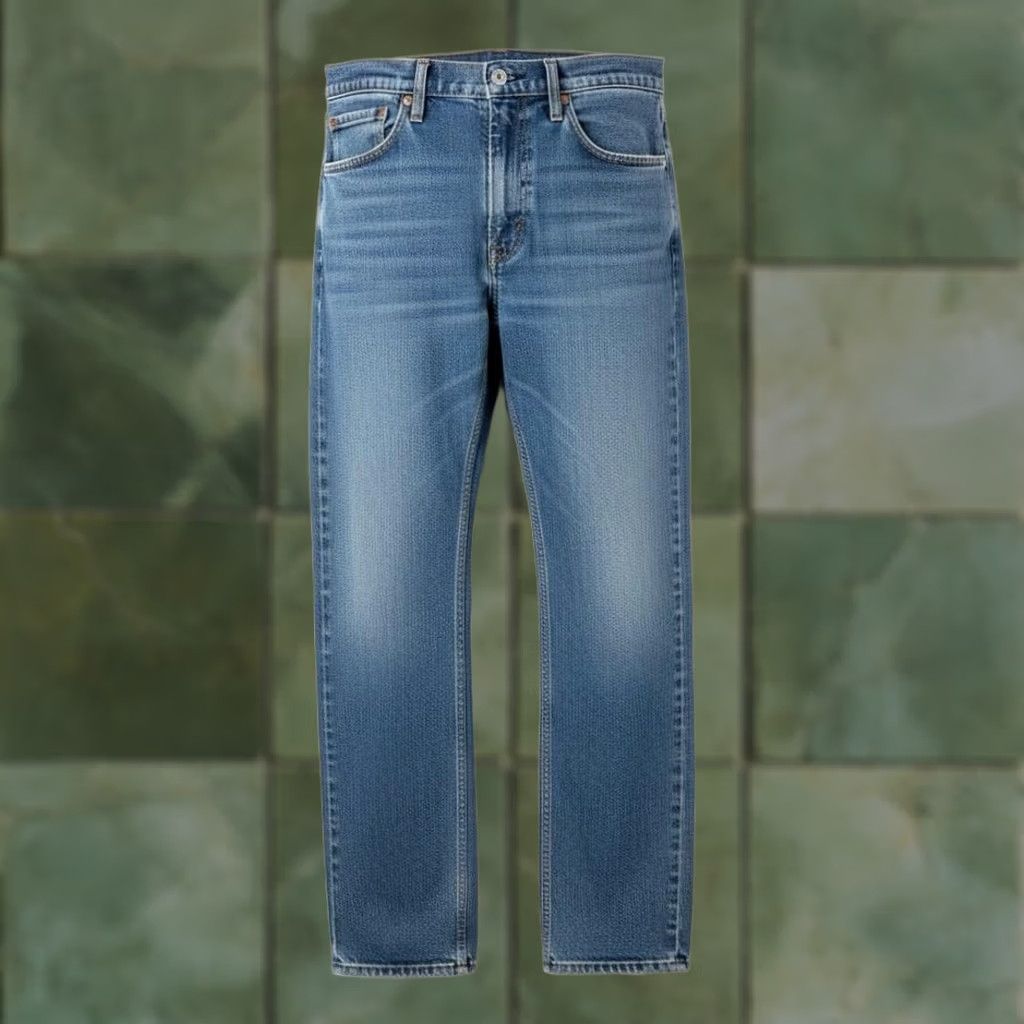 Levi's Levi's 501 Jeans Mens 34x32 Blue Medium Wash Straight Button Fly Stretch Denim Regular Fit Size US 34 / EU 50 - 1 Thumbnail